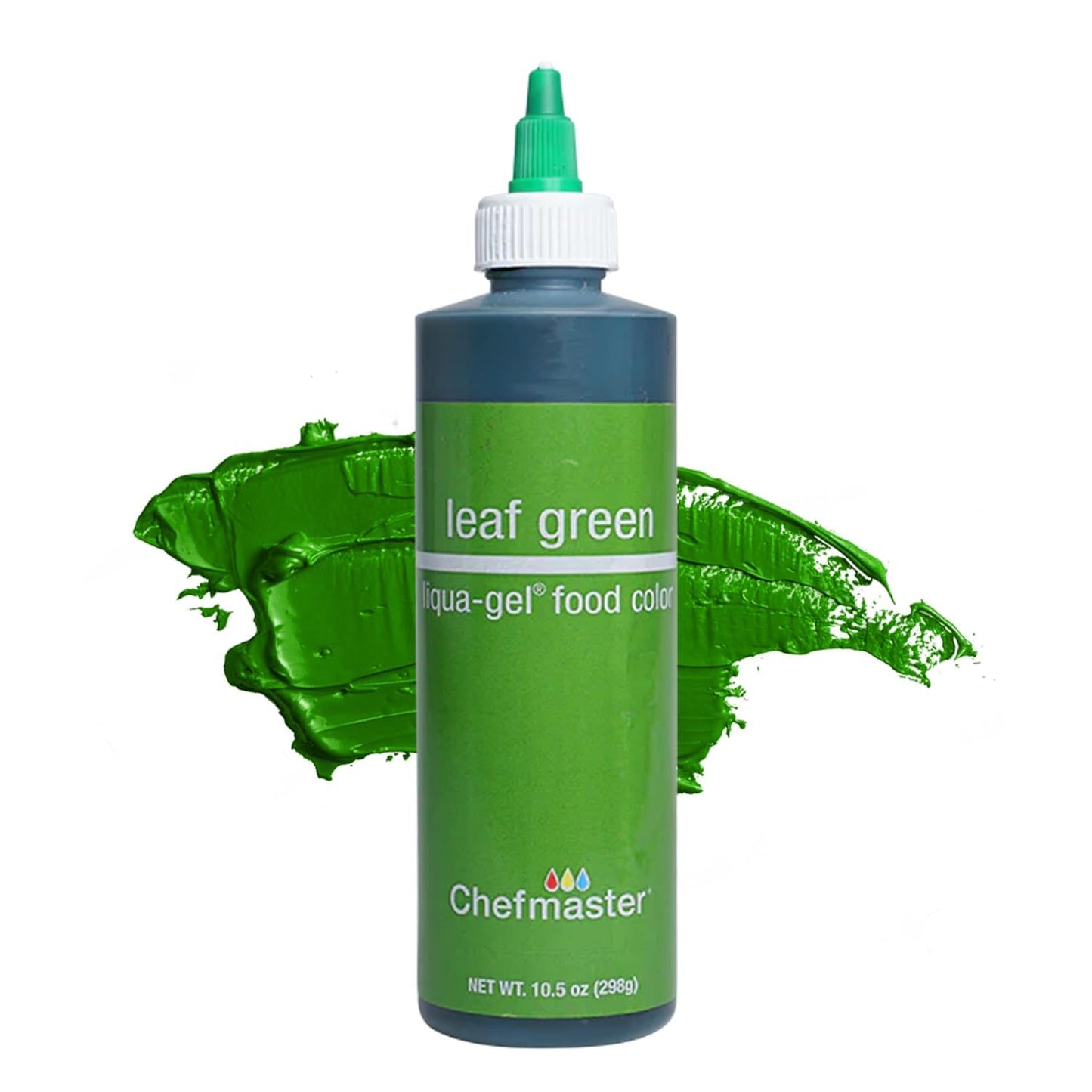 Chefmaster Liqua-Gel Food Color, Net Weight 10.5 Ounce (298 Grams), Leaf Green