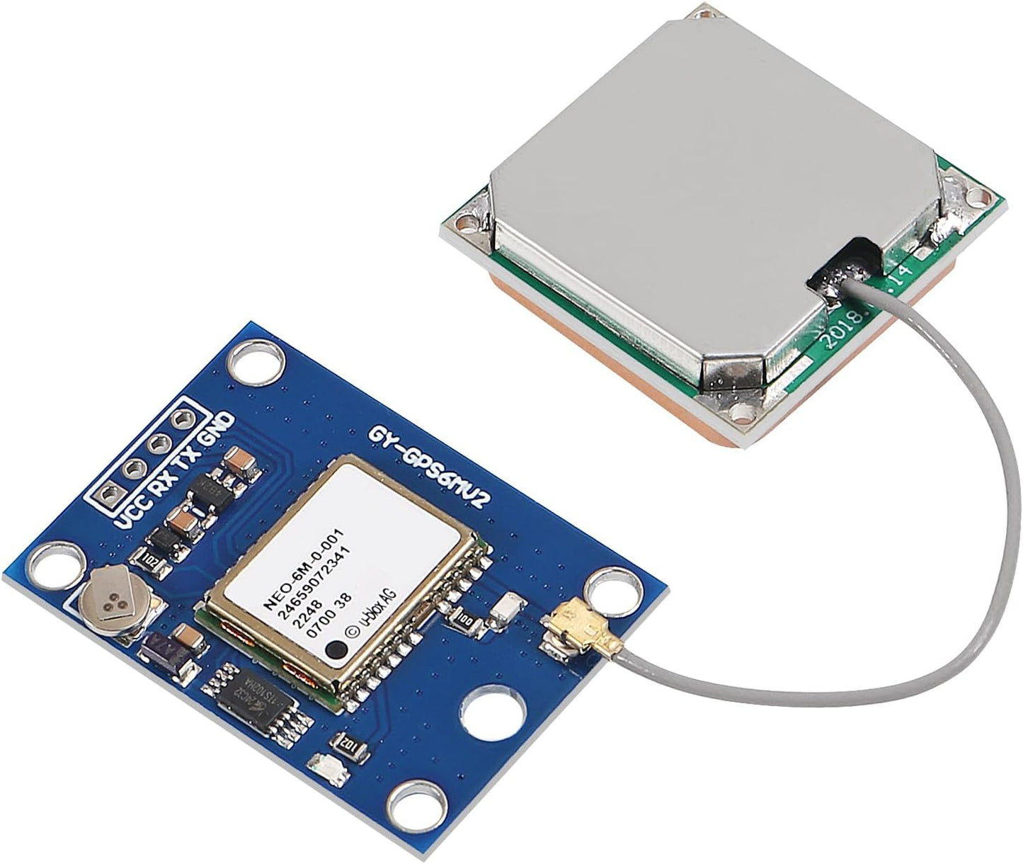 Coliao 2pcs GY-NEO6MV2 NEO-6M NEO6MV2 APM2.5 2.5 GPS Module with Flight Control EEPROM MWC Large Antenna for EEPROM APM