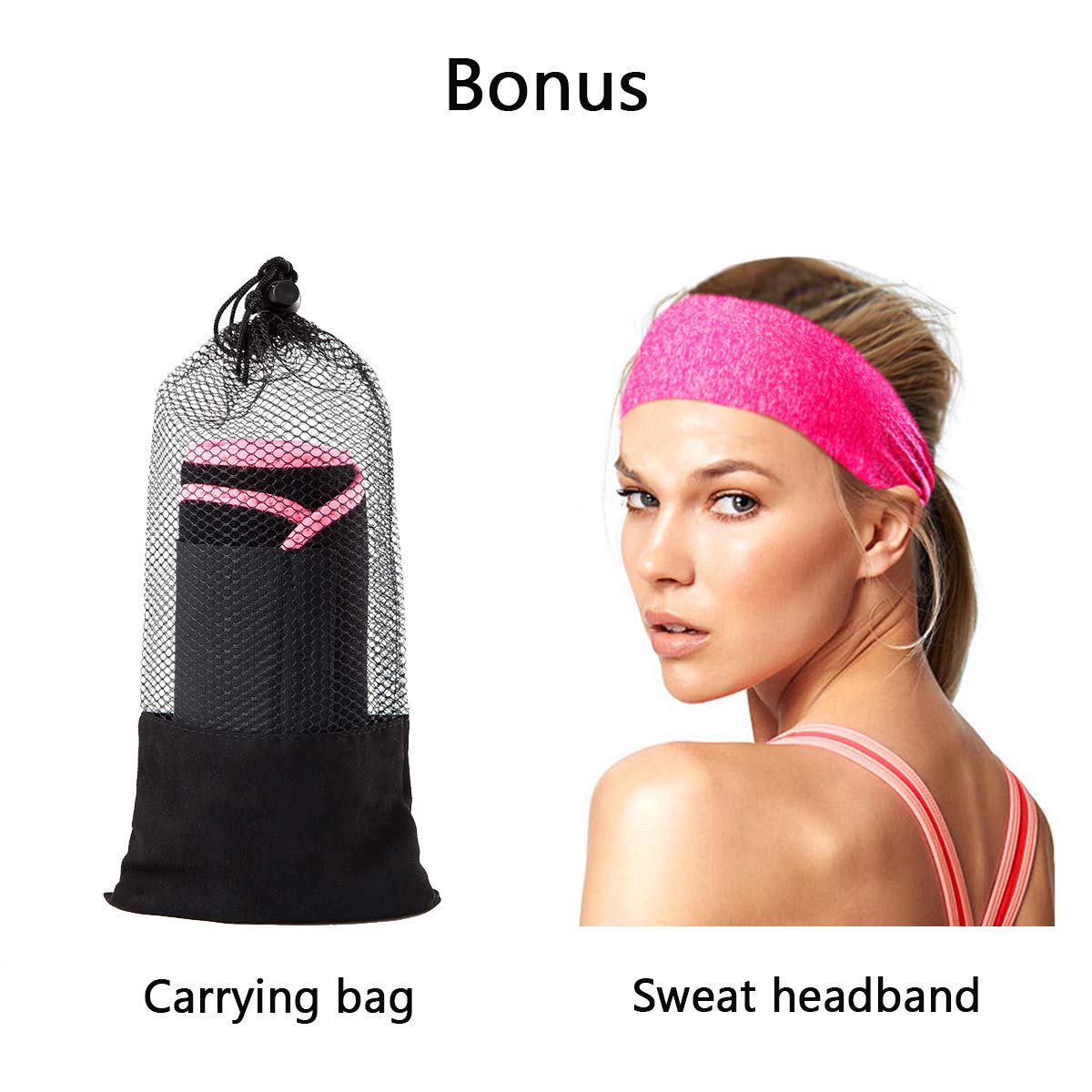 GIRLADY Stomach Sweat Band for Women - Sweat Waist Trimmer Belt Workout Waist Trainer Neoprene ab Wrap with Pocket Pink, Large