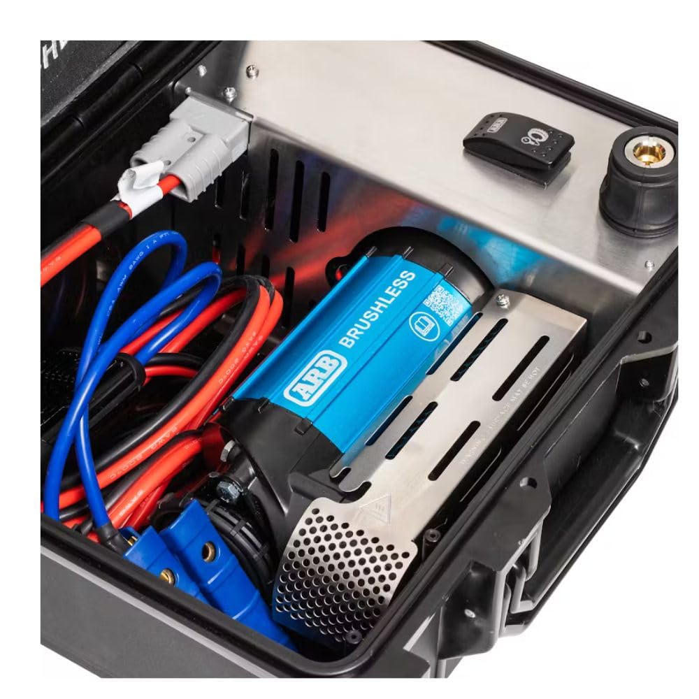 ARB CKBLP12 Brushless Air Compressor Premium Portable Motor boasts 1.5X in output. Ideal for faster tire inflating time and 4x4 off road adventures - 2025 Launched.
