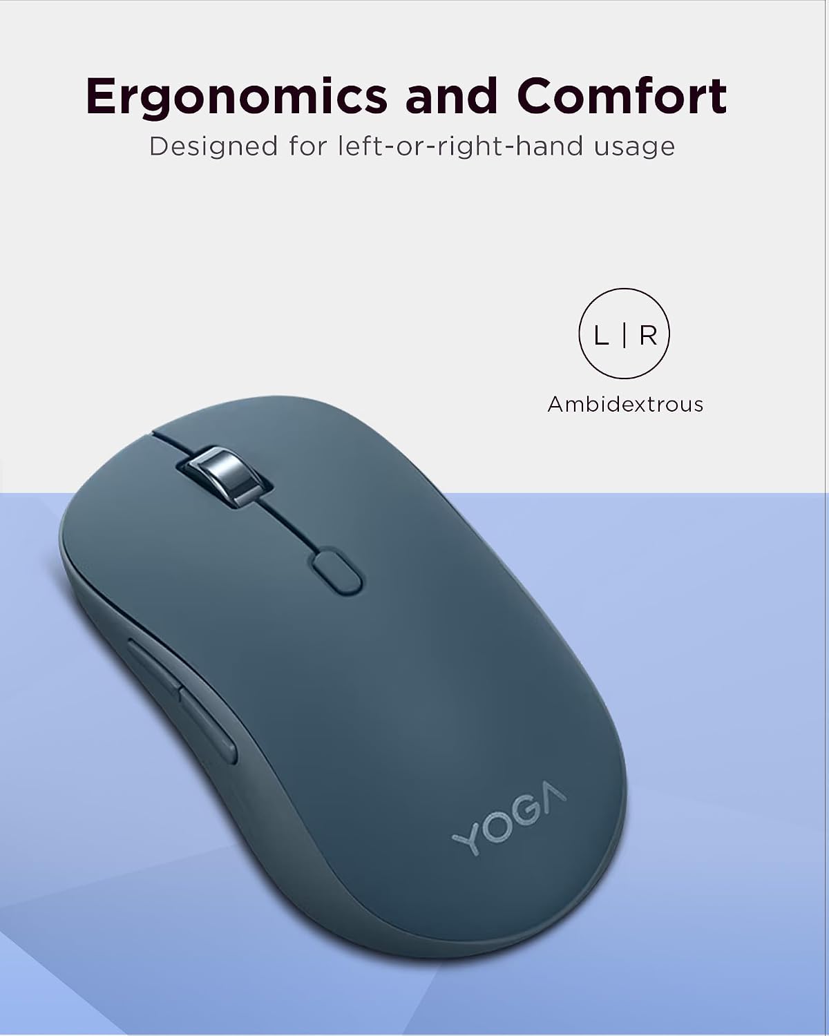 Lenovo 3 36 5.3, 3 Programmable Yoga Bluetooth Silent Mouse, Level DPI Adjustment, Month Battery Life, Bluetooth Device