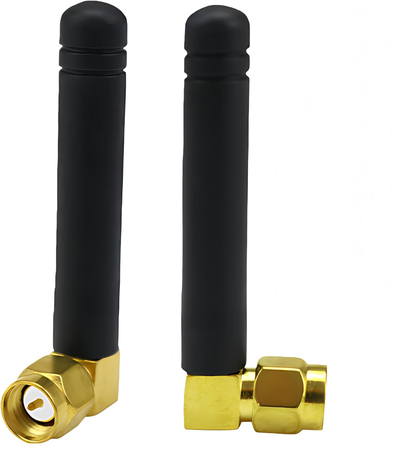 TREADALT-TEC 3dBi (2-Pack) 2.4GHz 5GHz 5.8GHz Dual Band WiFi Mini Antenna SMA Male Antenna Rubber Duck Antenna