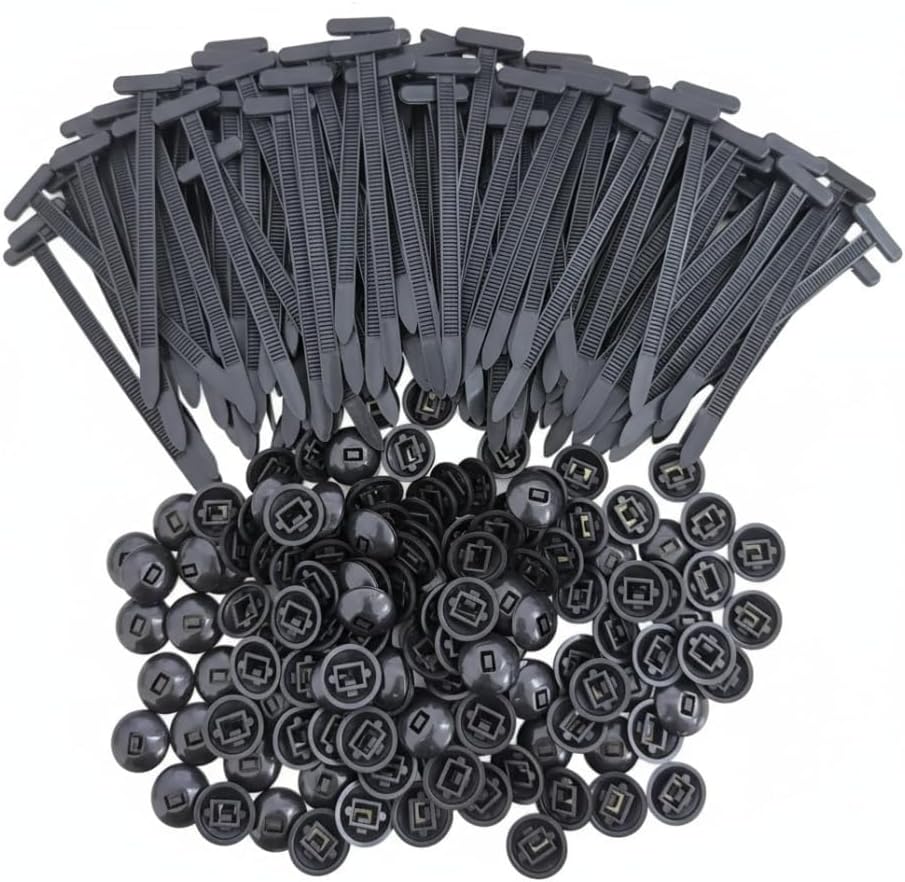 ZQTkid 120pcs buckles120 Car accessories Universal Cable Tie Buckle for Car,cable ties,zip tiescable tie bucklenylon