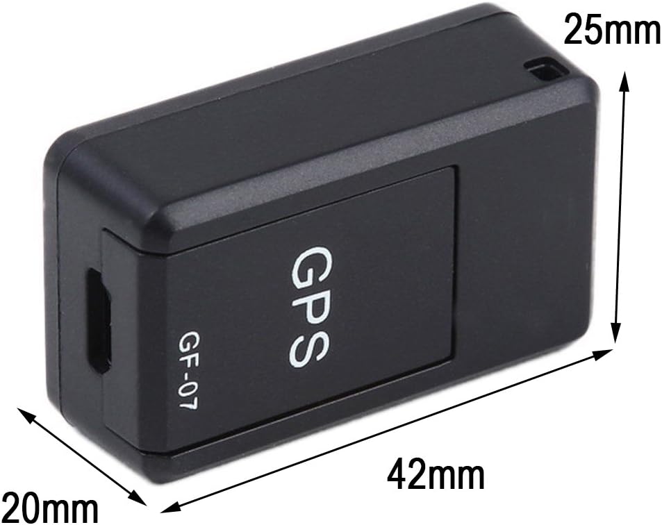 Saycker GF-07 42 25 20mm)(Black) Mini GPS Tracker, Magnetic Mini GPS Real Time Long Standby Tracking Device for Vehicle