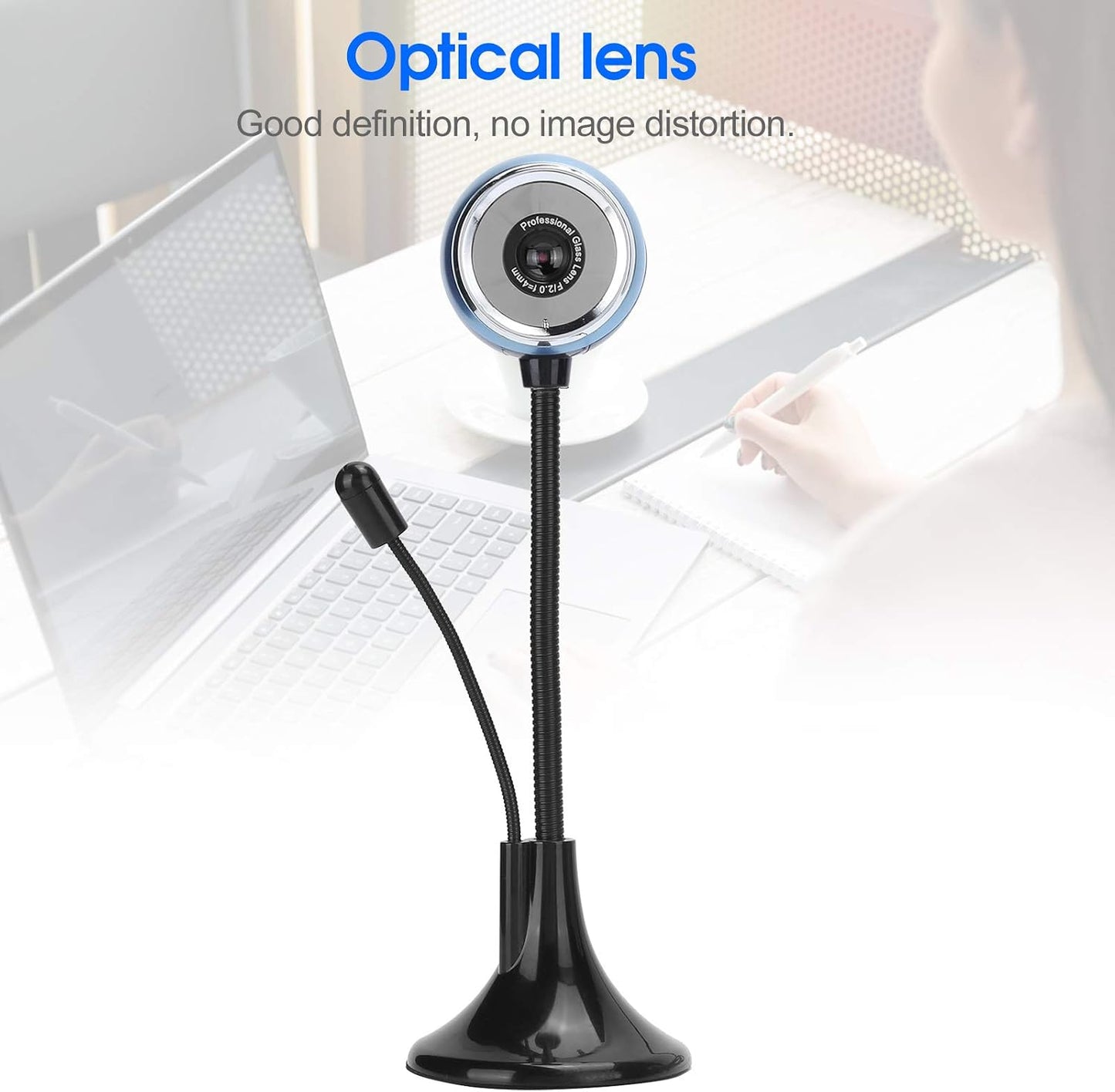 VBESTLIFE 360 High Definition mini Webcam, USB rotatable Micro Webcam, HD PC Camera, with Microphone, rotated Degrees