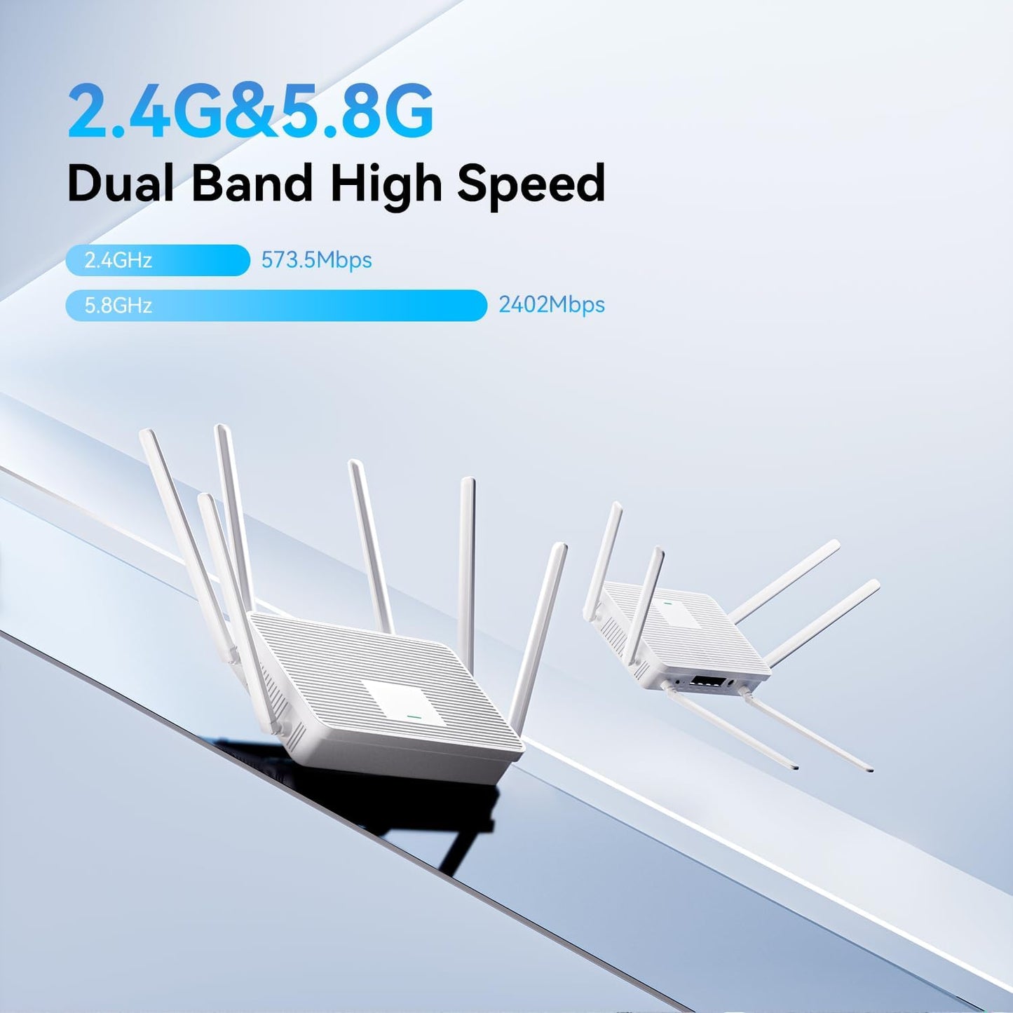 bliyee 2026 AX3000 6 6 4 Setup New WiFi Router, Dual Band Full Gigabit Wireless Router with High-Gain Antennas |