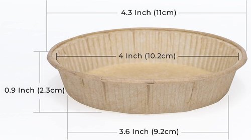 Bake Choice Mini Tart Pans - 50pcs Non-Stick 4-Inch Disposable Baking Tins | Oven & Microwave Safe