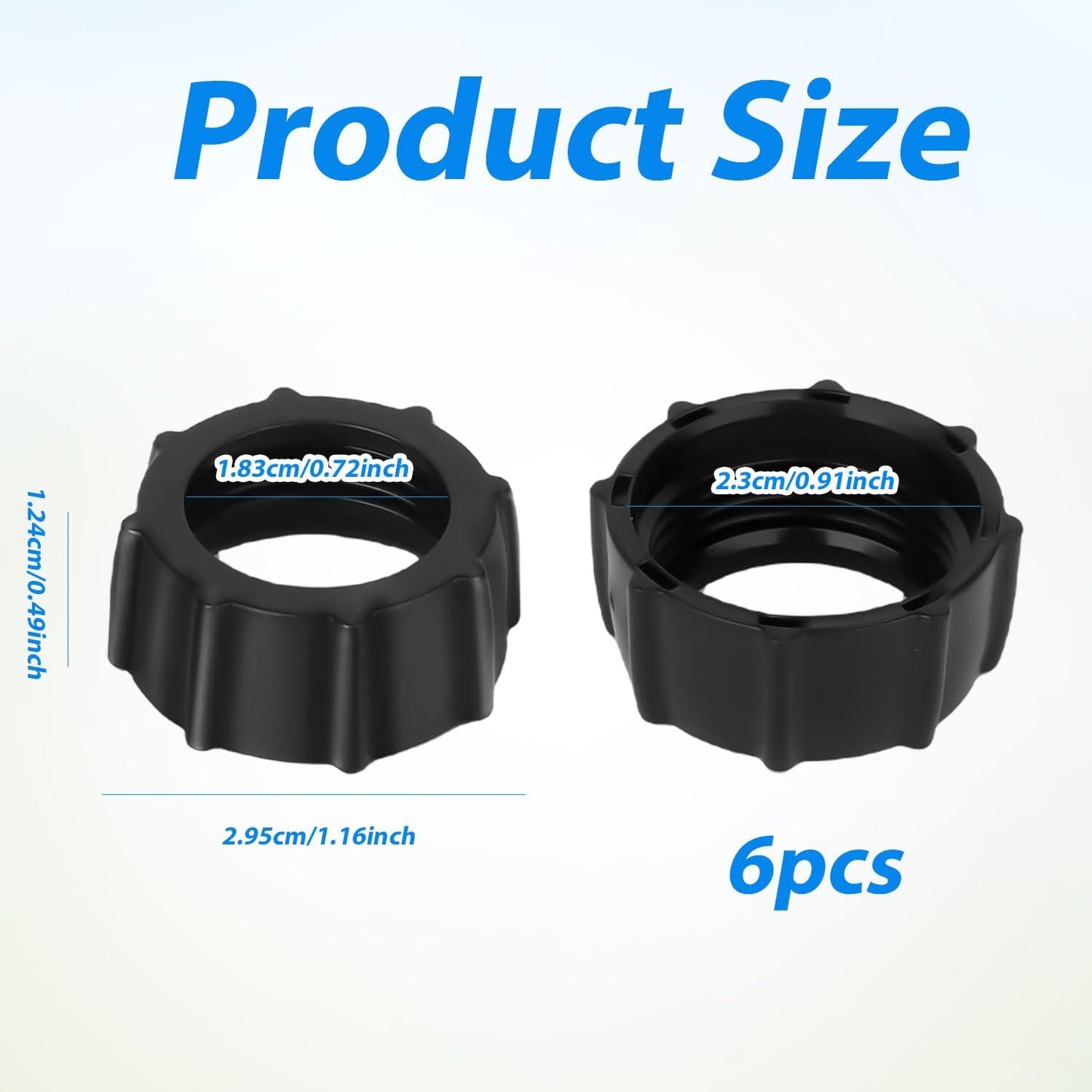 BOXOB 6pcs 17mm Tightening Nut for Replacement Car Phone Mount Screw, Ball-Joint Fixed Adapter Head Bracket Holder Ring