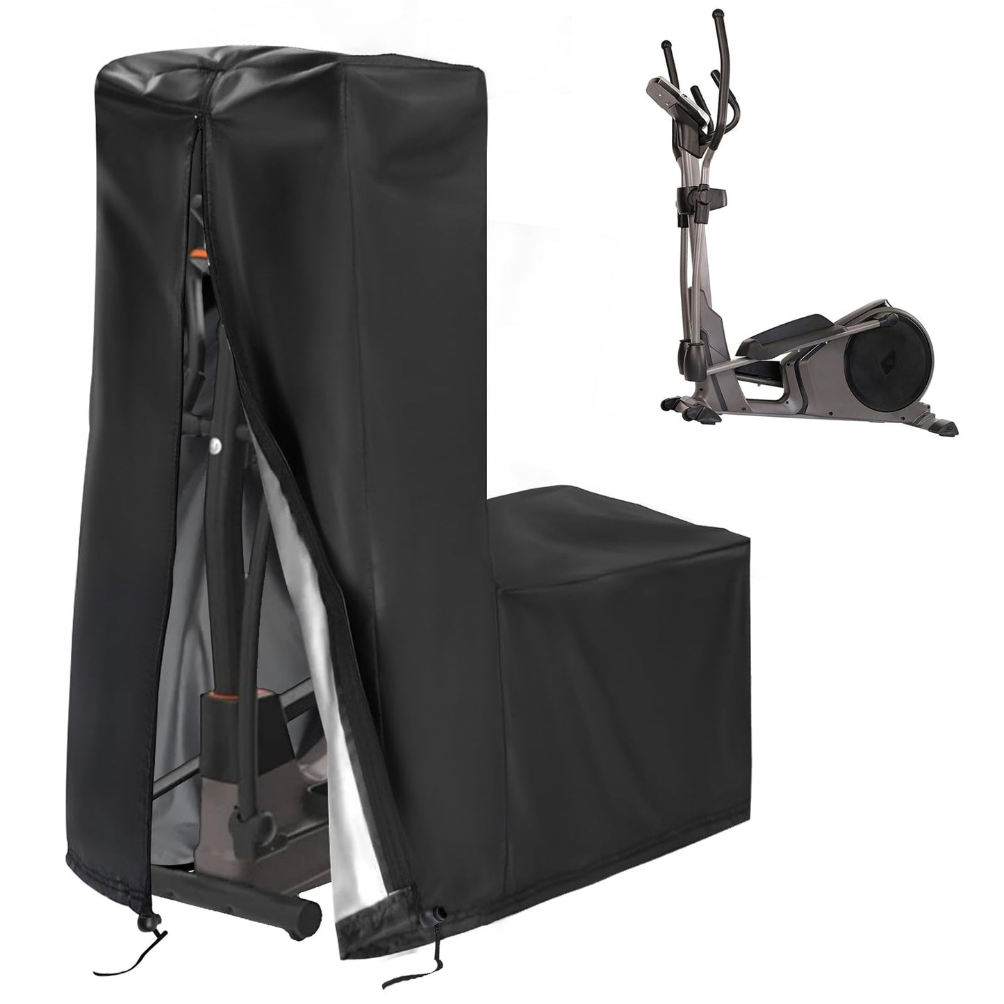 Aidetech Elliptical Exercise Machine Cover Fit for Sunny Health & Fitness, Dust-Proof Covers for Elliptical Machine for Home Use Elliptical Trainer -55''D x 25''W x 65''H