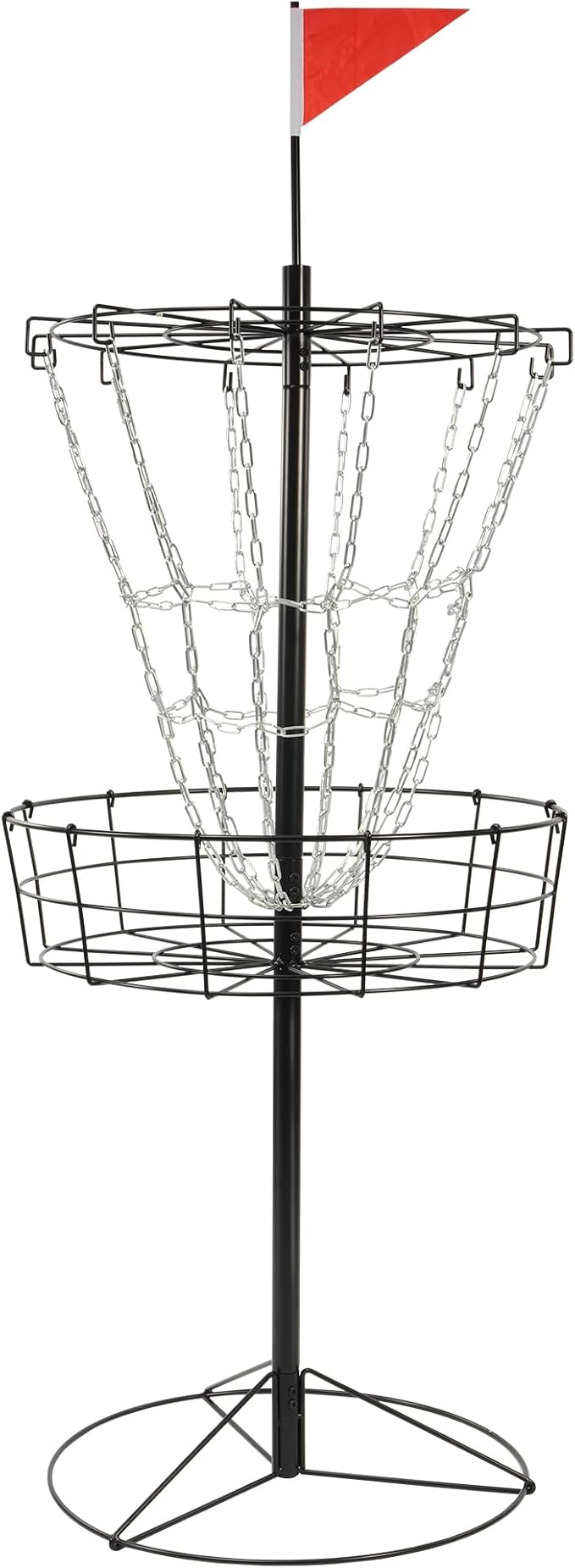 Disc Golf Targets, 12 Chains Portable Disc Golf Baskets, Metal Flying Disc Golf Practice Goal Baskets