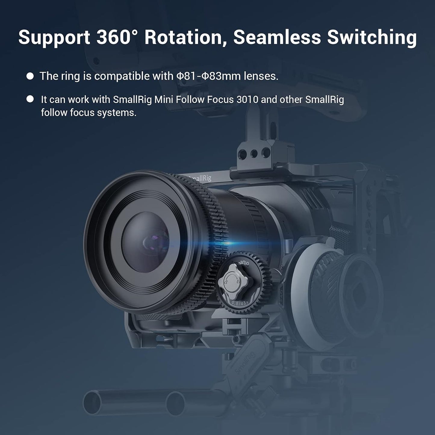 Seamless (81mm 83mm) 3296 SmallRig Focus Gear Ring