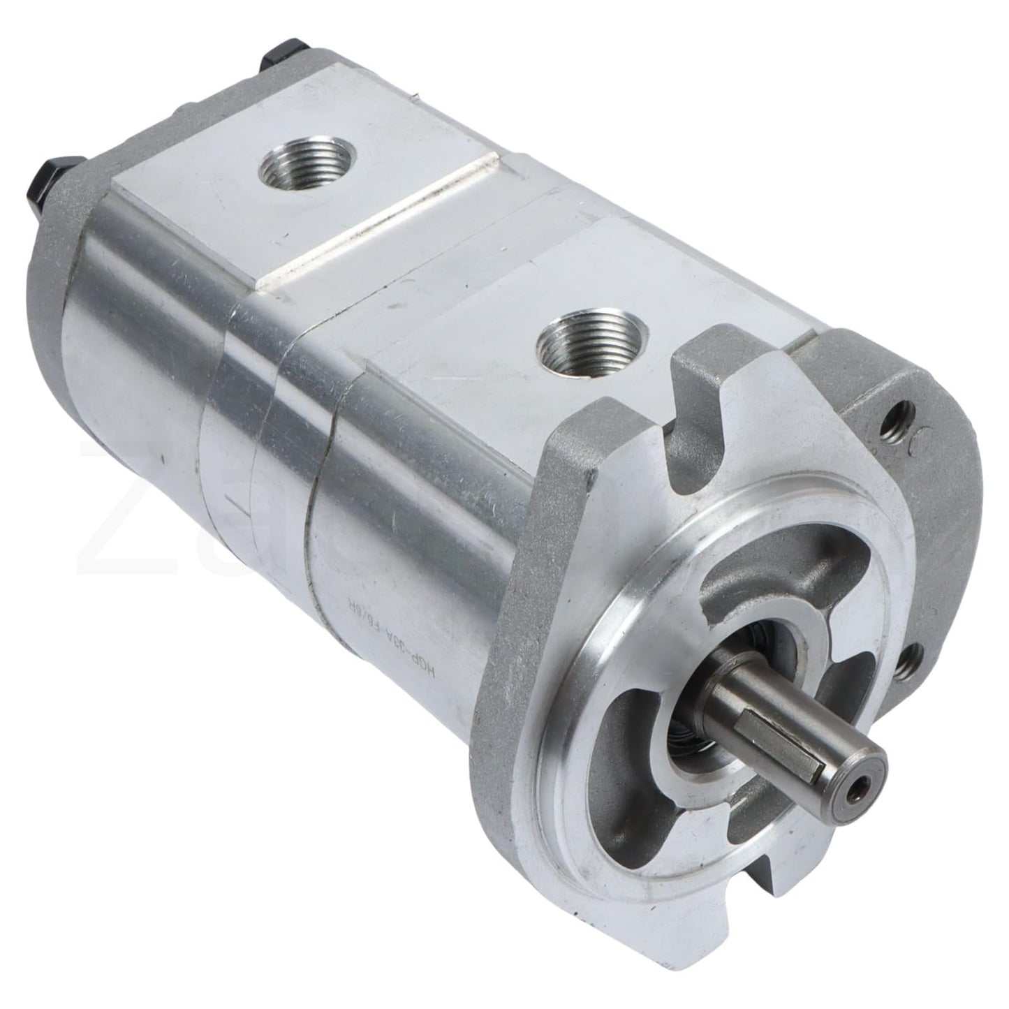 Zachager HGP-33A-F6-6R Fast Response & Durable Hydraulic Double Gear Pump Direct Replacement for Suitable for with a Shaft Diameter of 17.46mm.Oil inlet BSPT3/4" Oil outlet BSPT1/2"