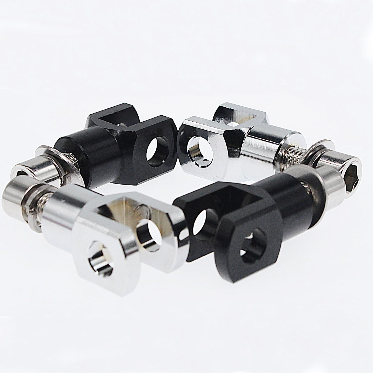amavoler Motorcycle Foot Pegs Mount Supports Footrest Mounting Clevis Hardware Kit (29mm) for Softail FXST Low Rider Sport Glide Dyna FXR FX(black)