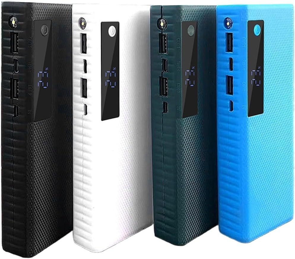 Minhe 5V 2 1A 5 21700 Power Bank Case With USB Port Output Supporting X Flat Head Batteries For DIY Battery Holder