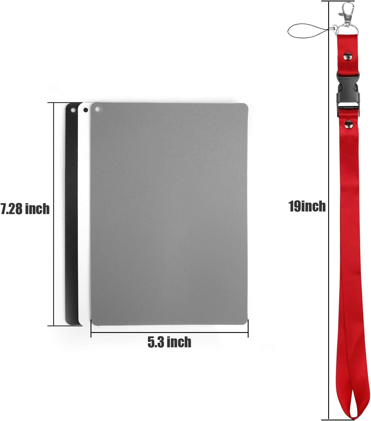 18% Film,5.3"x 7.28" Anwenk Grey Card White Balance Card Exposure Photography Card Custom Calibration Camera Checker