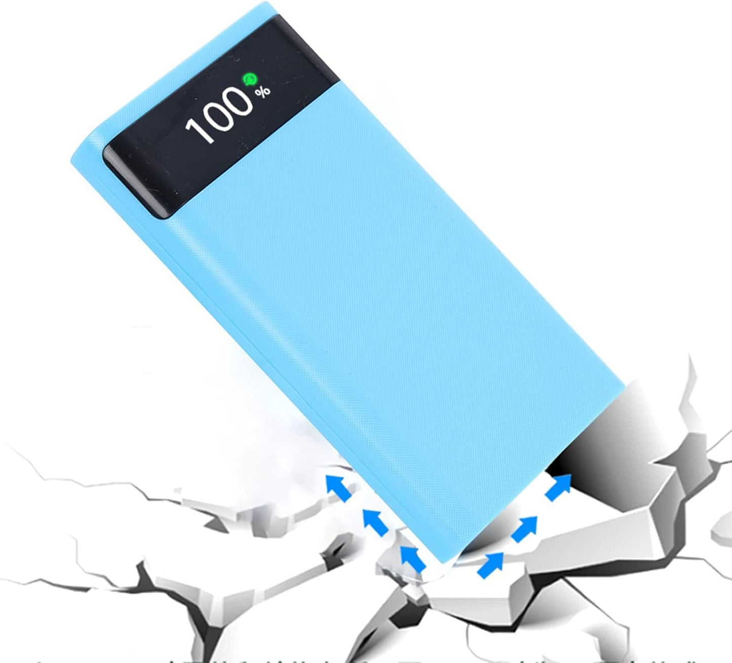 TKOWTB 18650 5V 2.1A 20000MAh 6X18650 Battery Power Bank Box LCD Display Power Board for Battery DIY Powerbank