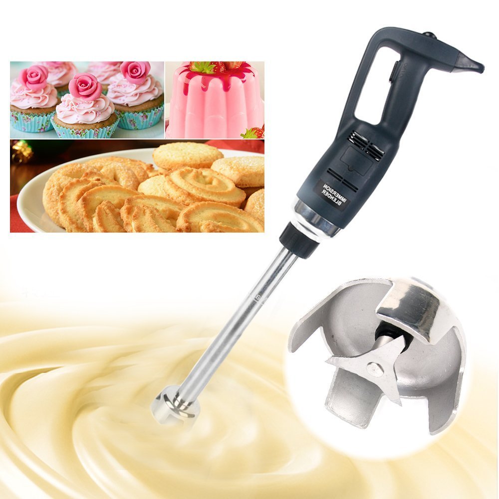 BNDHKR 10 inch Electric Immersion Blender Commercial/Home kitchen handheld Blenders 500W 4000rpm to 16000rpm Detachable Shaft Food Grade Stainless Steel for shakes soups smoothies Puree