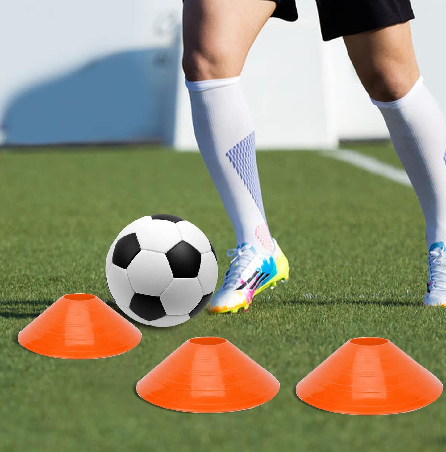 Kvittra Adjustable Speed Training Hurdles Fitness & Speed Training Equipment with Agility Ladder - Plyometric Fitness & Speed Training – Hurdle/Obstacles for Soccer, Football, Track & Field