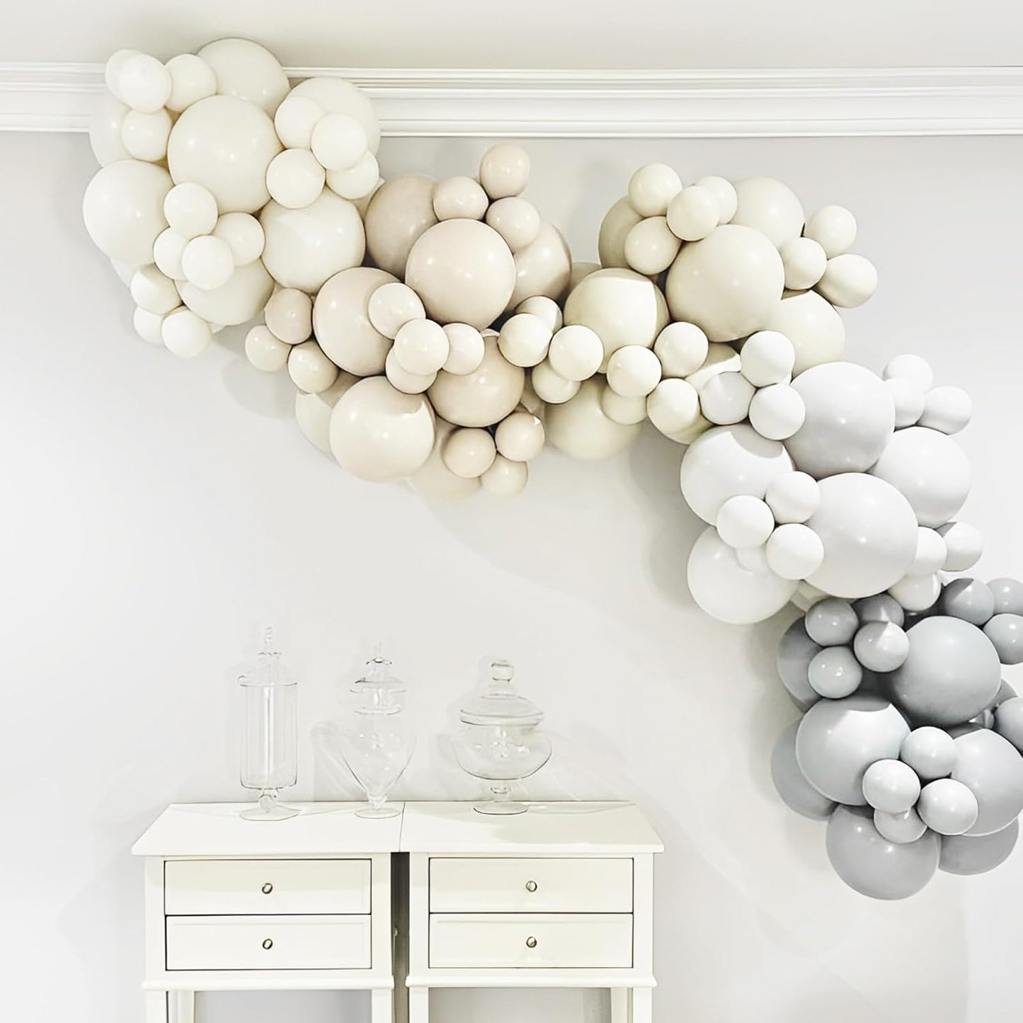 Voircoloria Gray Balloons - 12-Inch Grey Latex Balloons | 66-Pack for Graduation, Weddings & Parties
