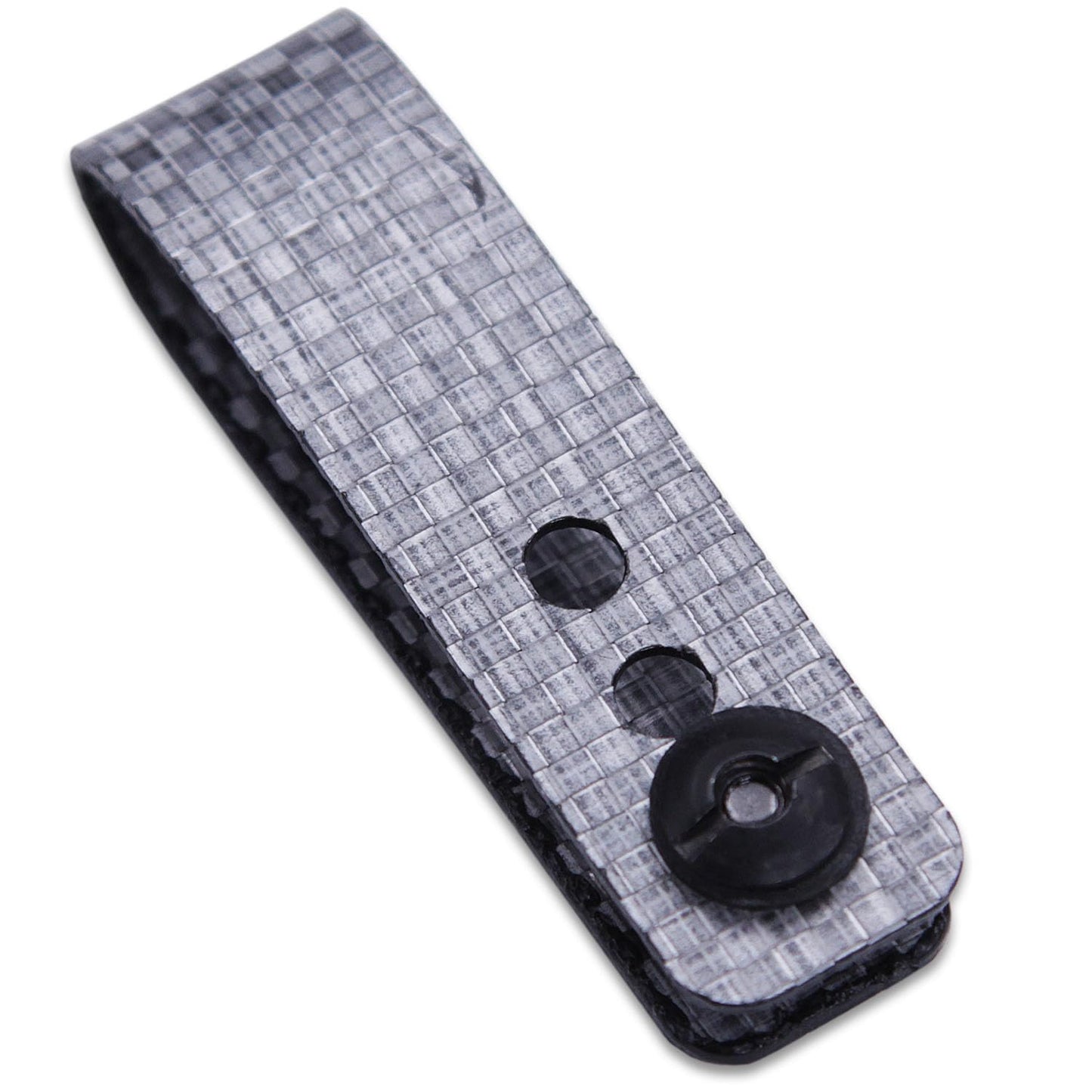 Tegris IWB Rigid Belt Loops - Silver – w/Heavy Duty Pull-The-Dot Security Snaps & Mounting Hardware - 5.75 x 0.75 inch - Holster Loops - (Fits 1.25" to 2.00" Belts (Adjustable) - (2 Pack)