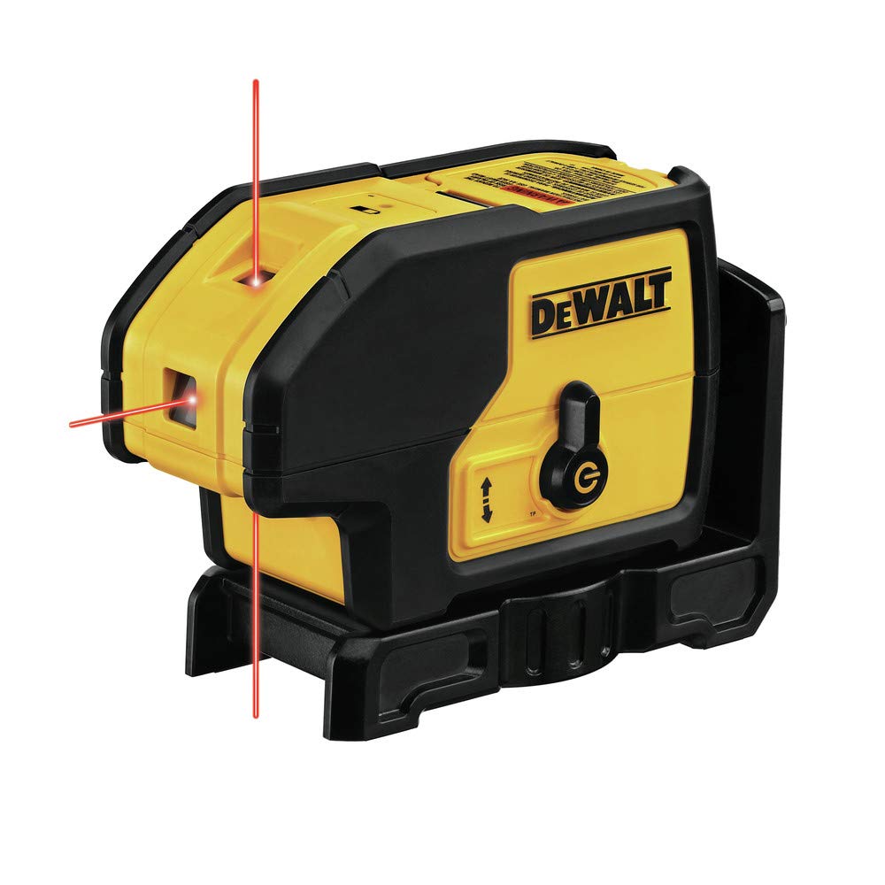 DEWALT Line Laser, Self-Leveling, 3-Beam, Red, Includes Carrying Case (DW083K)