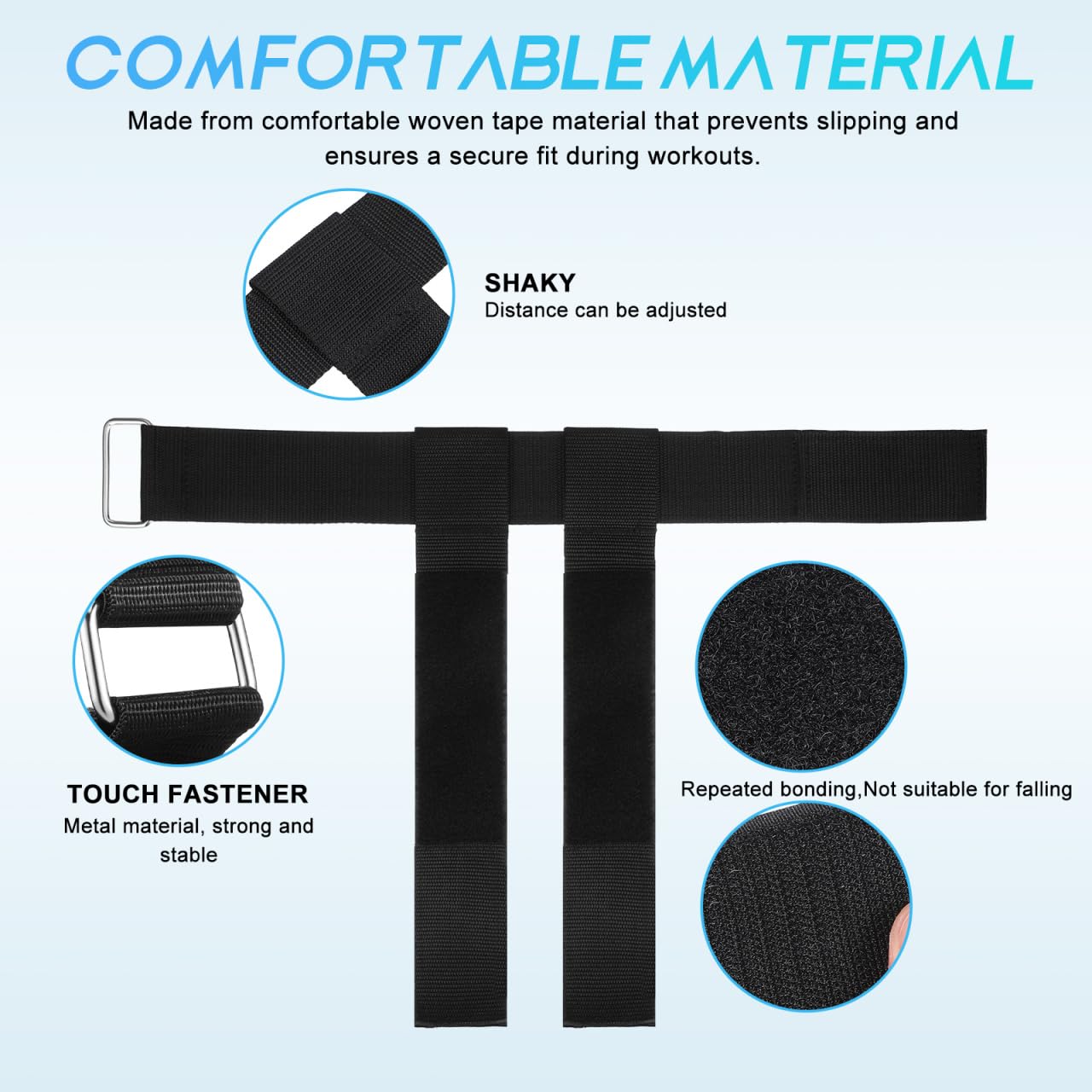 Toddmomy 2Pcs Dumbbell Foot Attachment Adjustable Ankle Straps Tibialis Trainer for Leg Strength Training Home Gym Workouts