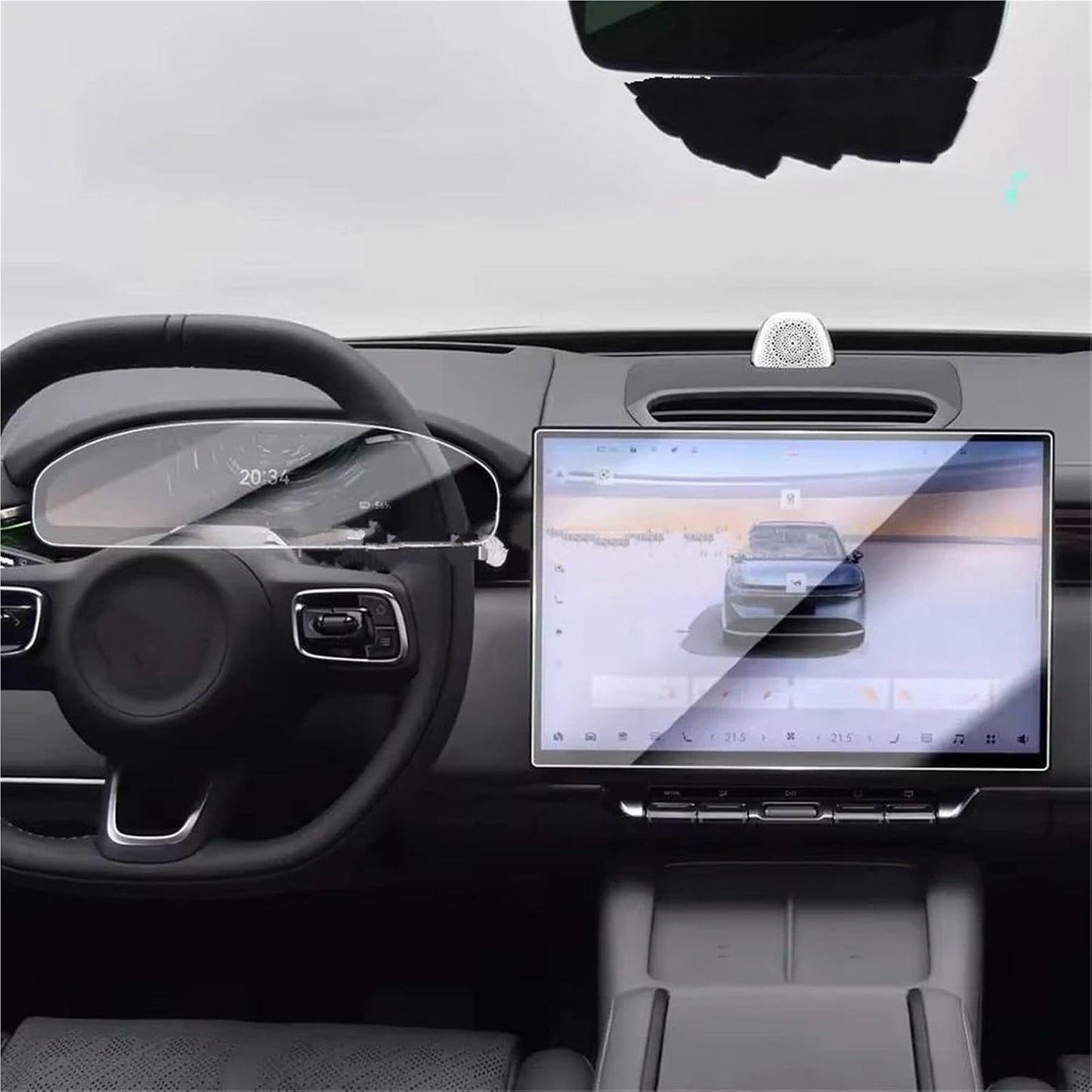 Generic 7X 2025 Transparent Screen Protector For ZEEKR Car Infotainment Radio GPS Navigation Instrument Tempered Glass
