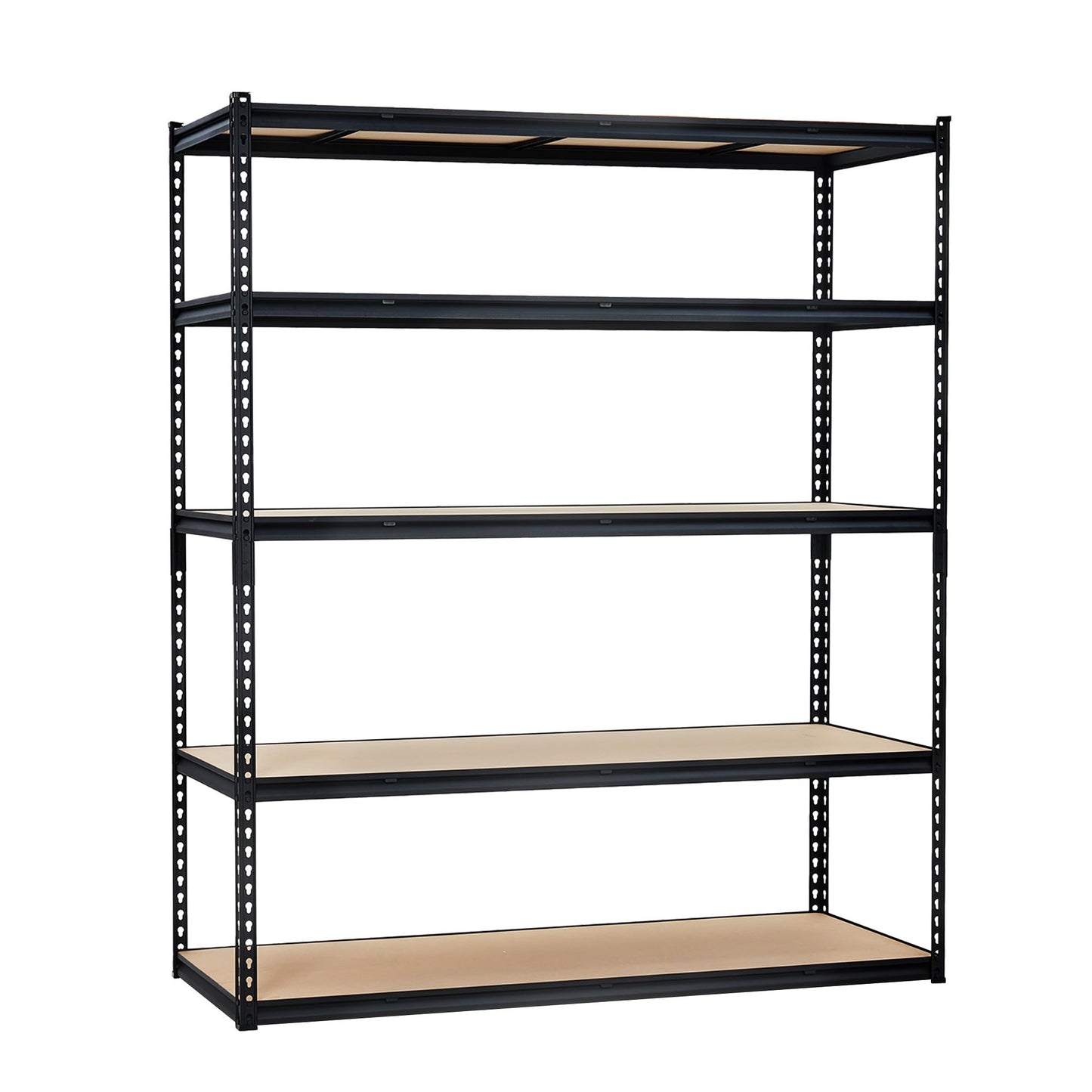 PeakPursuit Storage Shelving Unit, 5-Tier Adjustable Metal Storage Shelves, 60" L x 24" W x 72" H Heavy Duty Garage Storage Shelves for Kitchen Pantry Basement Bathroom Laundry