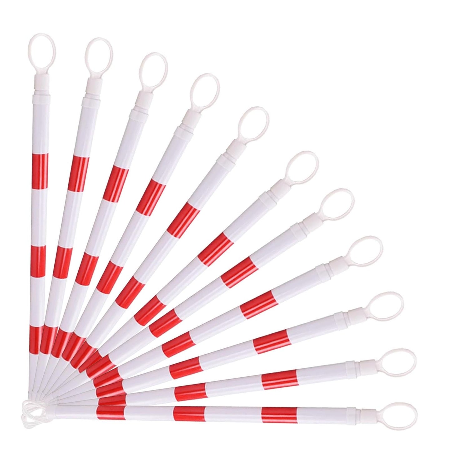 1 Pack Retractable Cone Bar 4 FT to 6.9 FT, Expandable Portable Safety Barrier for Road Work, Construction, Temporary Traffic Control, Durable Barricade Tape