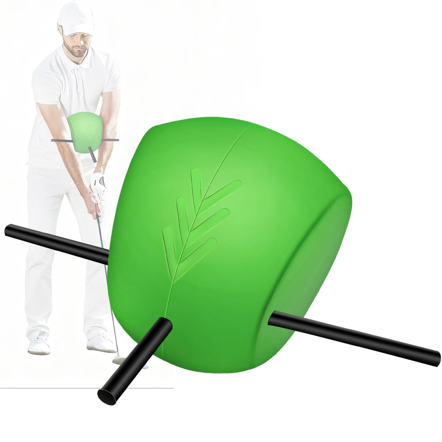 HOMY MART The Connector Golf Training Aid, Golf Swing Trainer for Posture Correction Practice, Golf Swing Training Aid, Golf Training Aids Helps Train Proper Swing Mechanics, Arm Structure