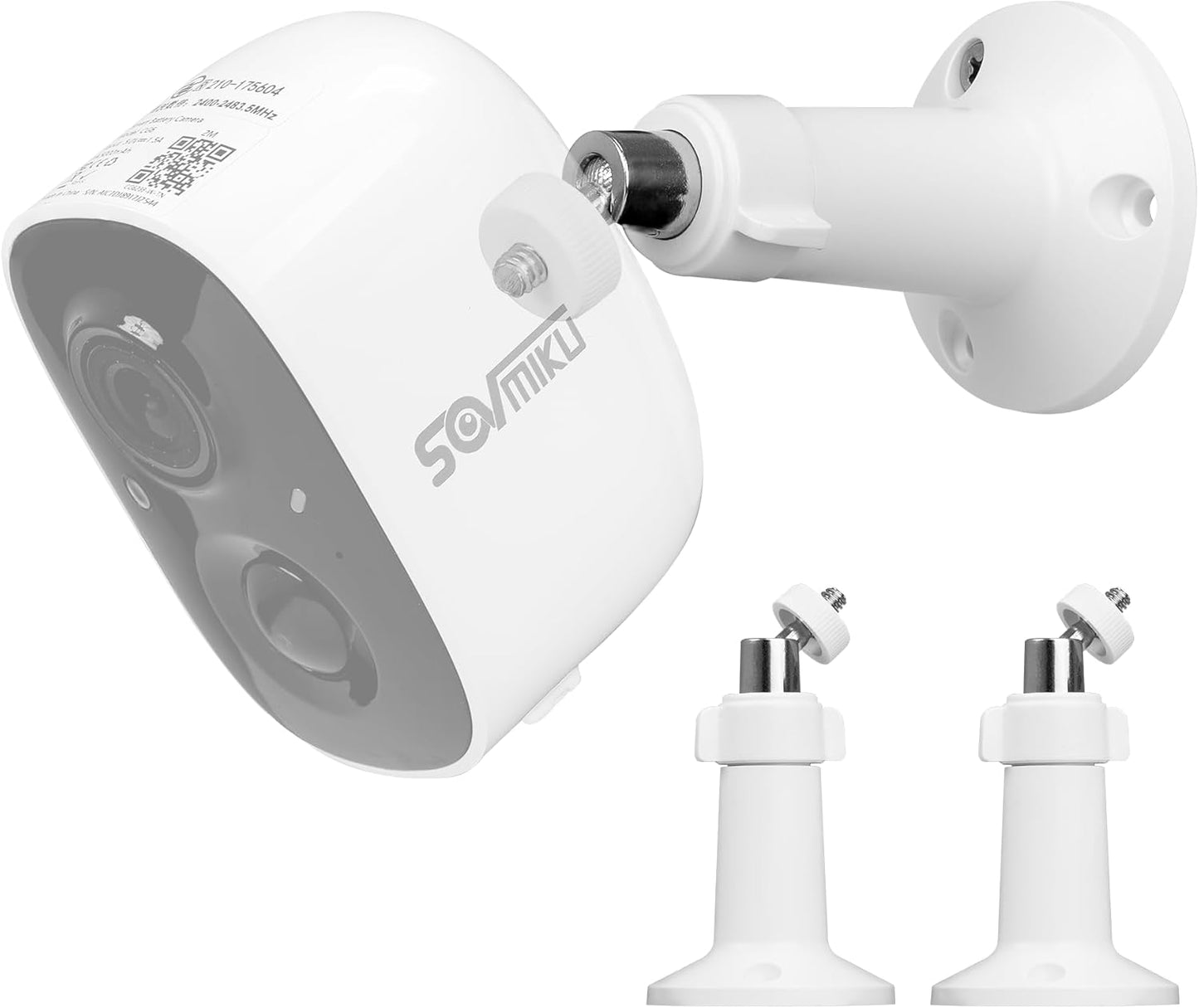 T1 1/4-inch 360 4kg (2 Pack Tr Male Mount Bracket, Indoor Outdoor, Adjustable for Security Camera Solar Panel Action