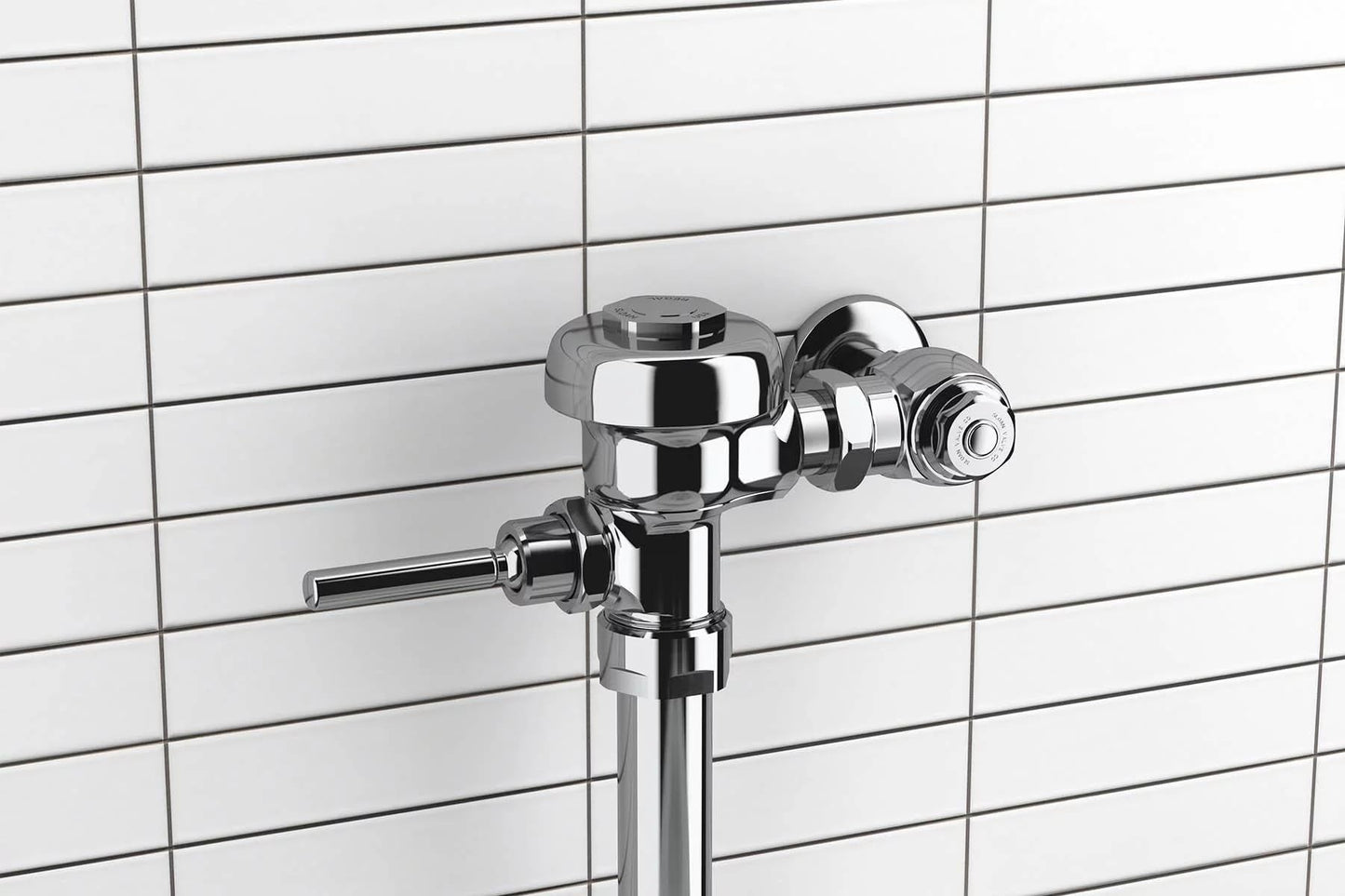 Sloan Regal 186 Exposed Manual Urinal Flushometer, 1.0 GPF Manual Flush Valve - Single Flush Non-Hold-Open Handle, Fixture Connection Top Spud, Polished Chrome Finish, 3082675