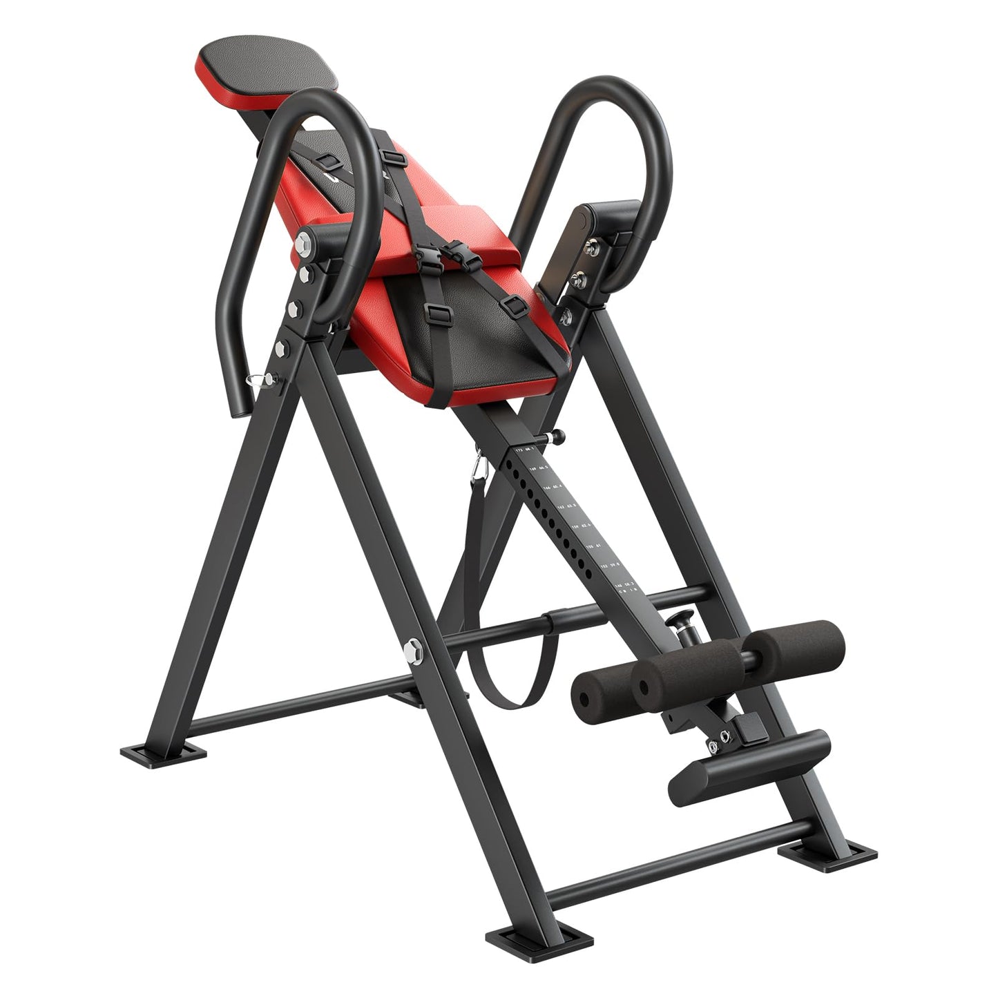 VEVOR Inversion Table, 300 lbs Capacity Heavy Duty Inverted Table, Back Inverter Stretcher with Dual-Roller Locking, Decompression Tables for Shoulders, Neck, Back, Multi-Angle Adjustable Tether Strap