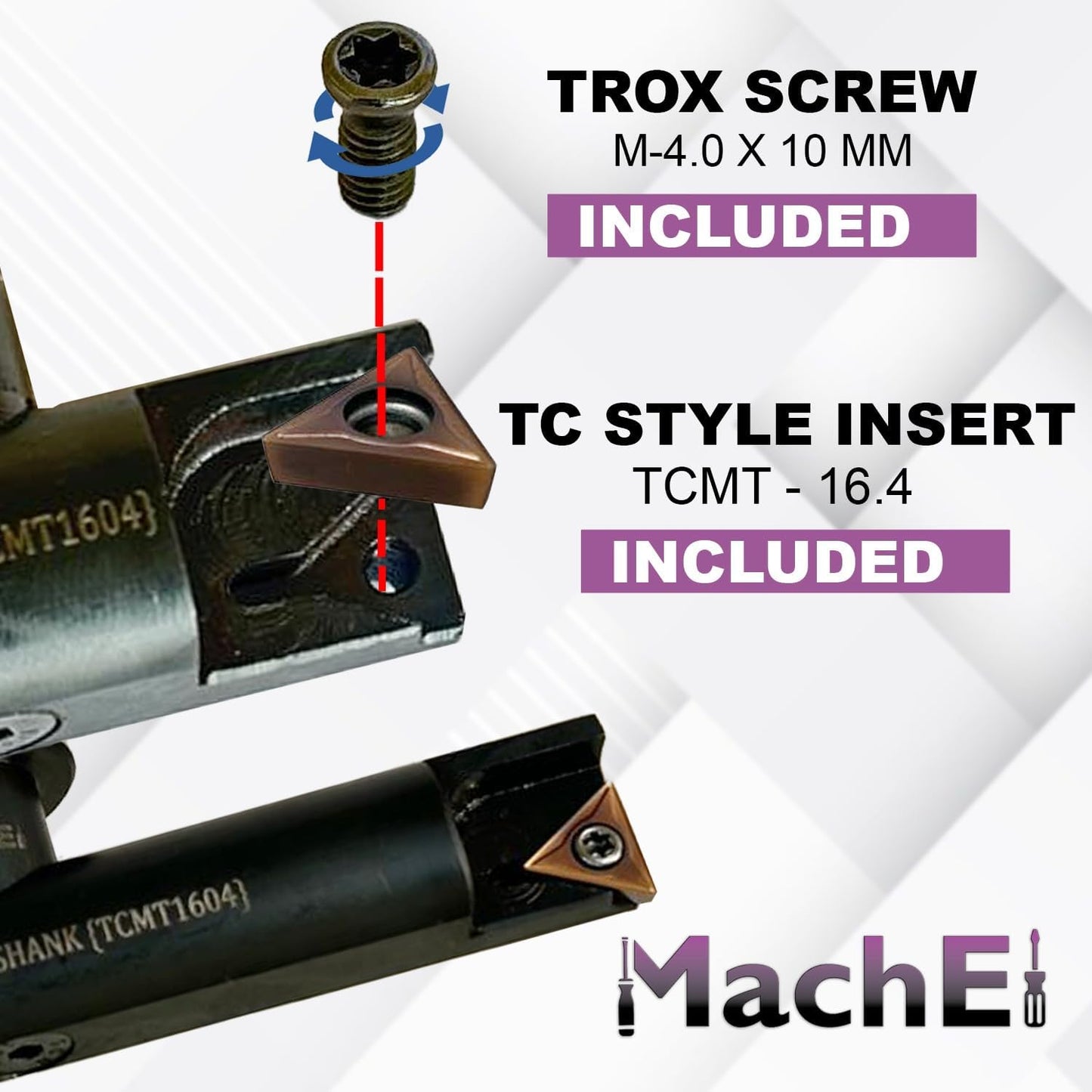 MachEl New Balanced Design 6″ Fly Cutter Indexable Type with R8 Shank (7/16 UNF Drawbar Thread) Single Insert Face Milling Cutter TCMT1604 Insert Included Torx Screw & Star Key Included