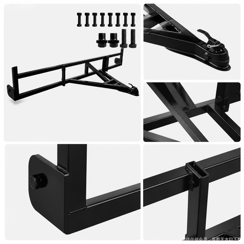 Shipping Container Tow Bar Kit - 14,000 LBS Heavy Duty Tow Hitch with Manganese Steel & Split Design for 20ft/40ft Containers (Tow bar for 100.2" Container)