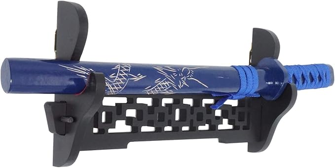 Eforlife Sword Holder Wall Mount Samurai Sword Katana Wakizashi Display Holder Stand Bracket Hanger 1-Tier