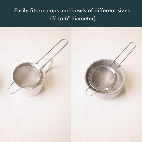 Naoki Matcha Large Stainless Steel Matcha Tea Sifter - Eliminate Clumps for Perfectly Smooth Tea & Lattes