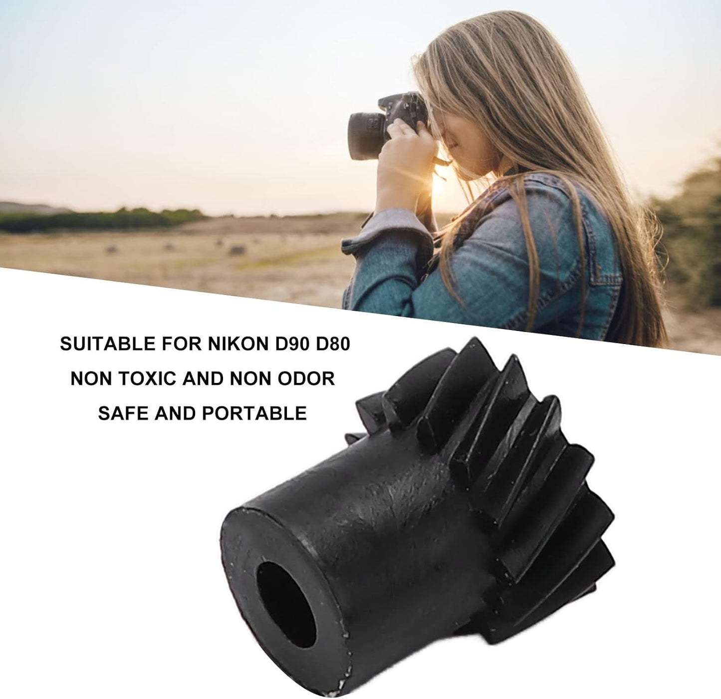 D90 D80 KIMISS Camera Aperture Motor Gear Black Aperture Motor Gear Repair Replacement Accessories for Digital Camera