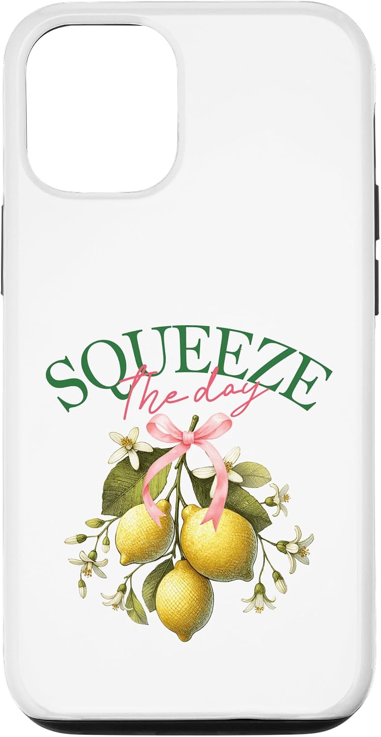 Botanical Brights 12/12 Squeeze The Day Lemon Botanical Vintage Citrus Fruit Art Case for iPhone Pro