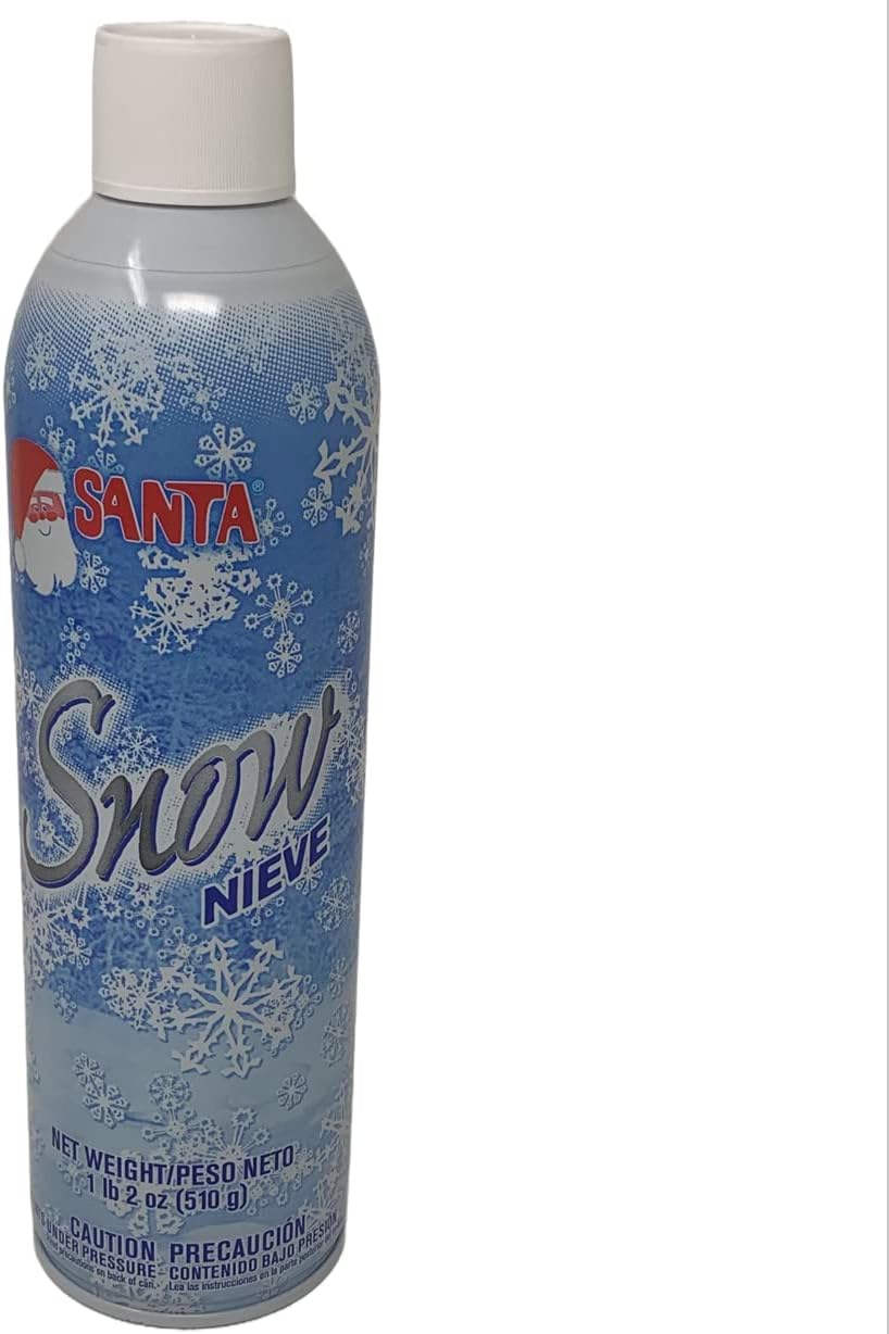 Santa Snow Spray | 18 Oz Artificial Christmas Tree Snow for Holiday Winter Decor