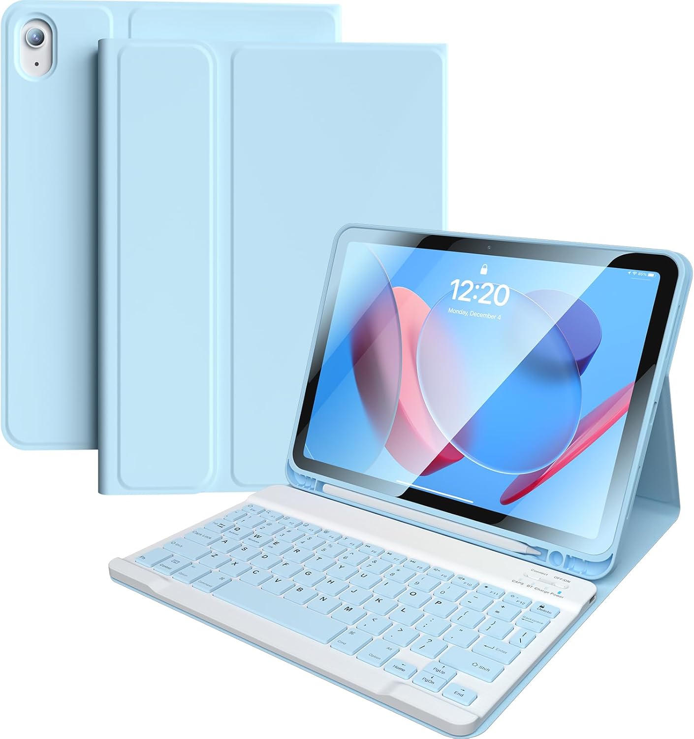 Kiloob 10th 10 2022 10.9", 10th 2022 for iPad Generation Case with Keyboard for Apple th Gen Keyboards Case with Pencil