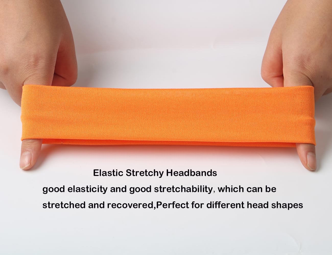Sport Yoga Headbands,Pack of 14,Fashion Soft Elastic Polyester Sweatband Yoga Stretchy Headband for Women Man Girl (Black)