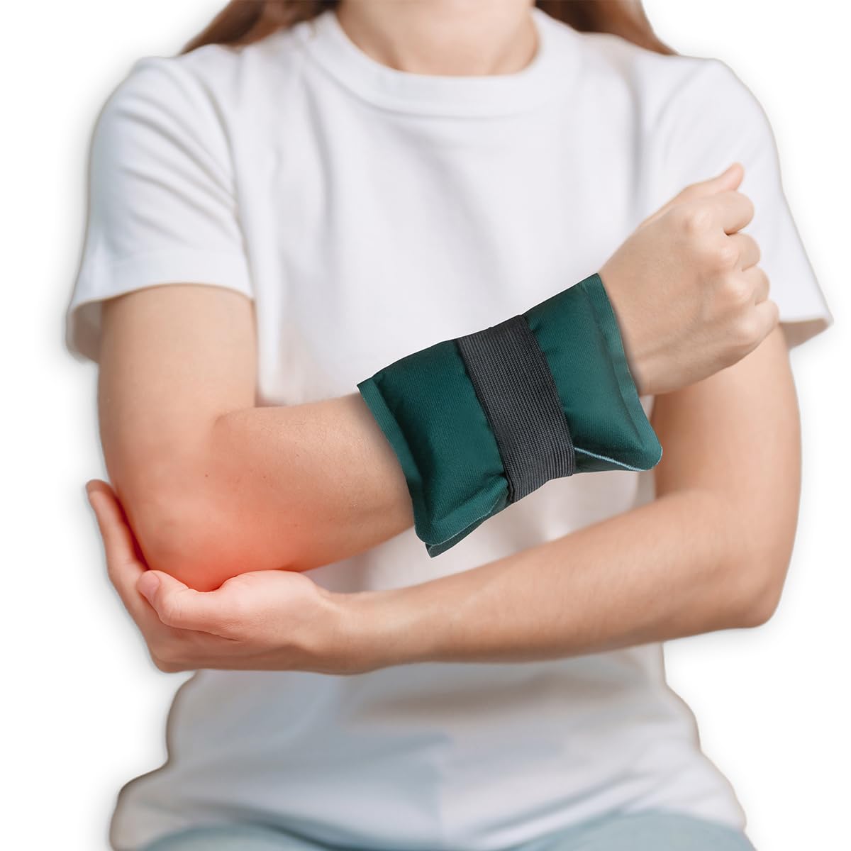 Rapid Relief Reusable Hot & Cold Clay Compress Wrap – Small Heat & Ice Therapy Pack for Back, Hip & Body Pain Relief, Flexible Clay Pack with Adjustable Strap for Compression Support