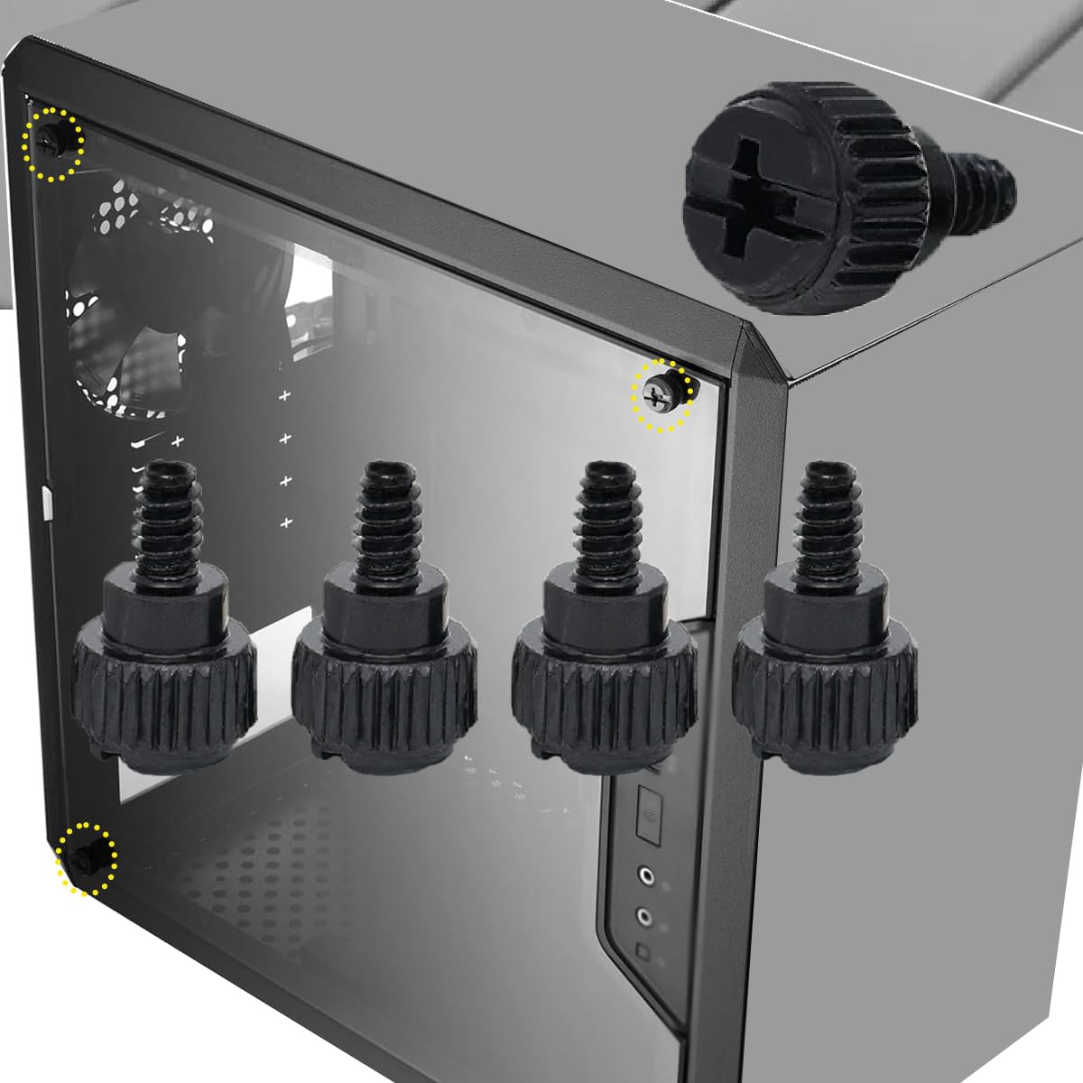 Mougerk 6-32 (10PCS) Computer Case Thumb Screws Computer Case Screws