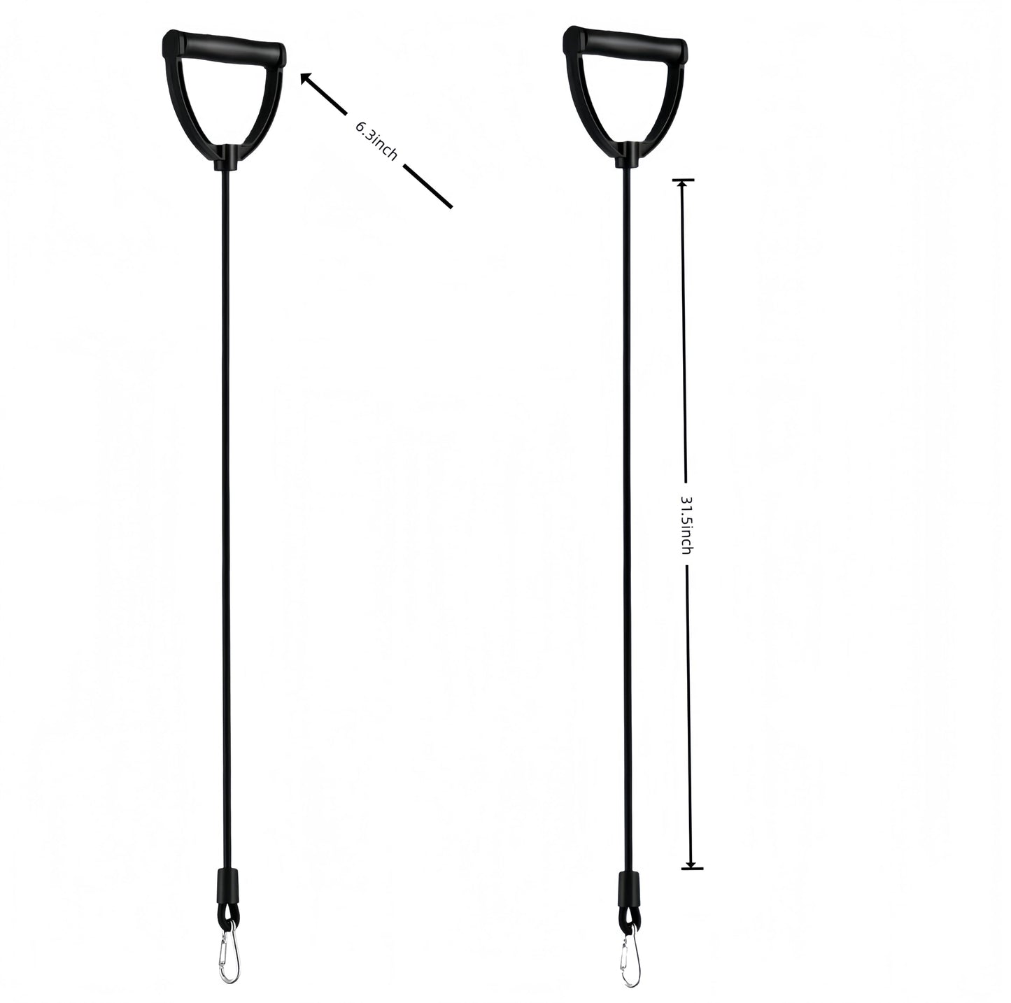 chhcjqyyf 1 Pair Resistance Bands with Handles and Clips - Pedal Exercise Bands Strength Strength Training Home Gym Yoga Pilates Durable Clips Pedal Band Stepper Therapy