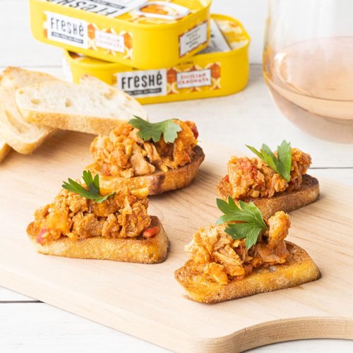 Freshé Gourmet Canned Tuna Variety Pack - Healthy High-Protein Skipjack Fish | All-Natural, Non-GMO, Gluten-Free (4 Pack)