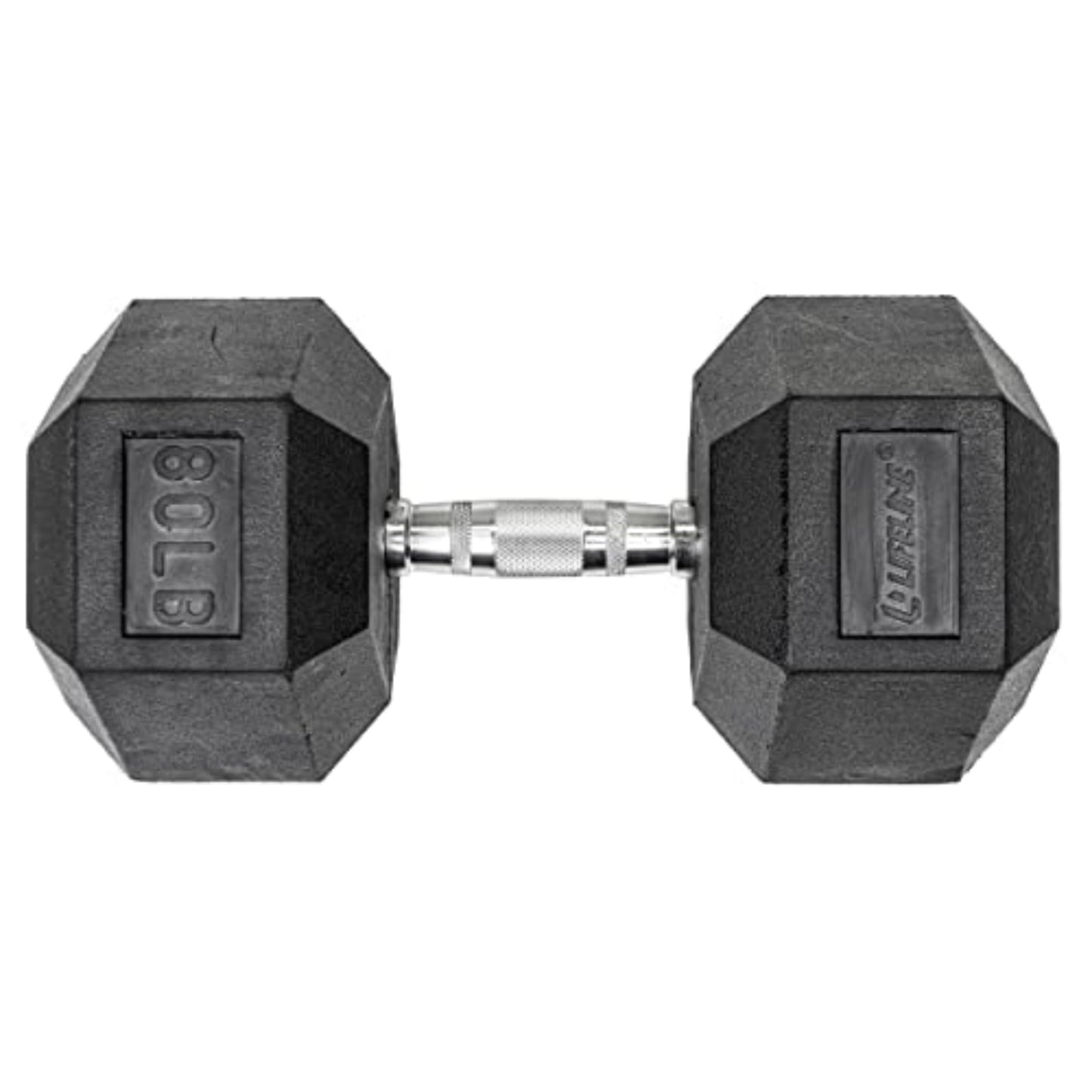 Lifeline Hex Dumbbells – Premium Quality, Low Odor, and Ergonomic Knurled Handle, 80 lb