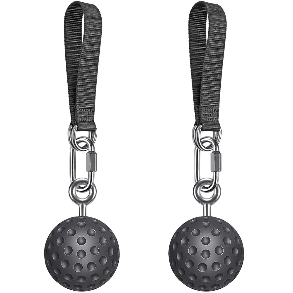SELEWARE Non-Slip Pull Up Power Balls, Rock Climbing Grips for Strength Training, Forearm and Hand Exerciser for Chin Up Bar, Kettlebell, Barbell, Resistance Band Handles, Home Gym Workout Equipment