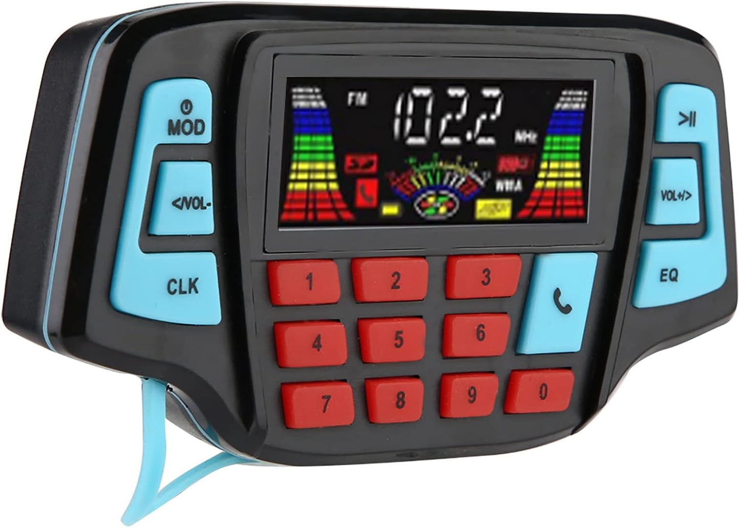 Keenso MP3 MP3 Motorcycle System, Motorcycle BT Player Audio Stereo Speaker System USB Memory Card Carrier