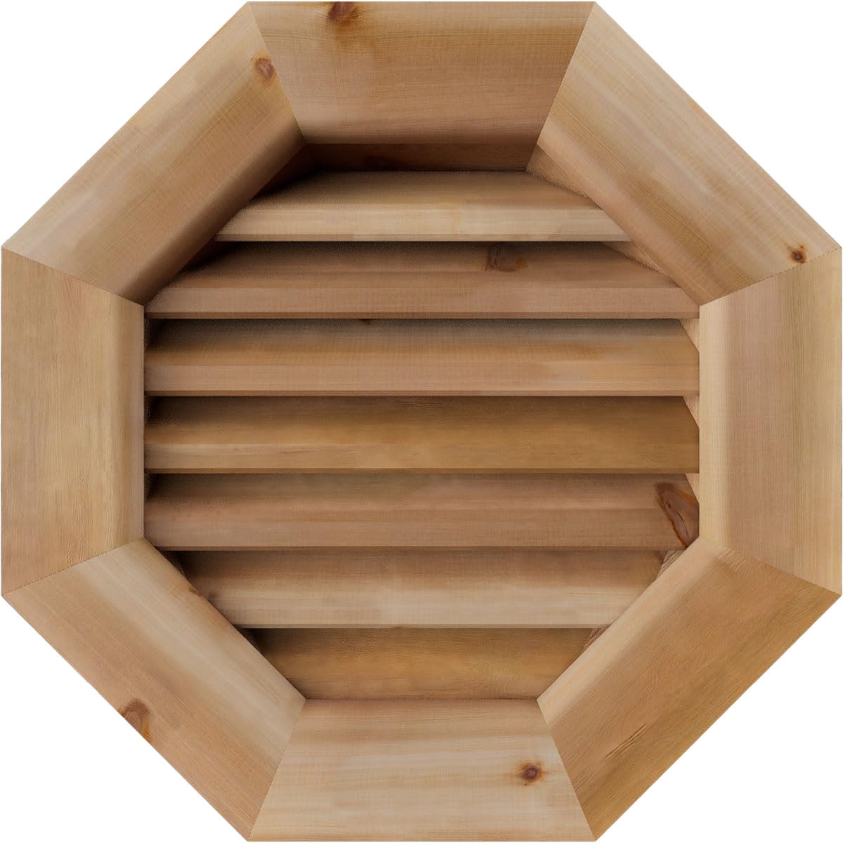 Ekena Millwork GVWOC18X1801SFUWR GVWOL12X3002SDPWR, 23"W x 23"H (Rough Opening: 18"W x 18"H), Western Red Cedar, Unfinished